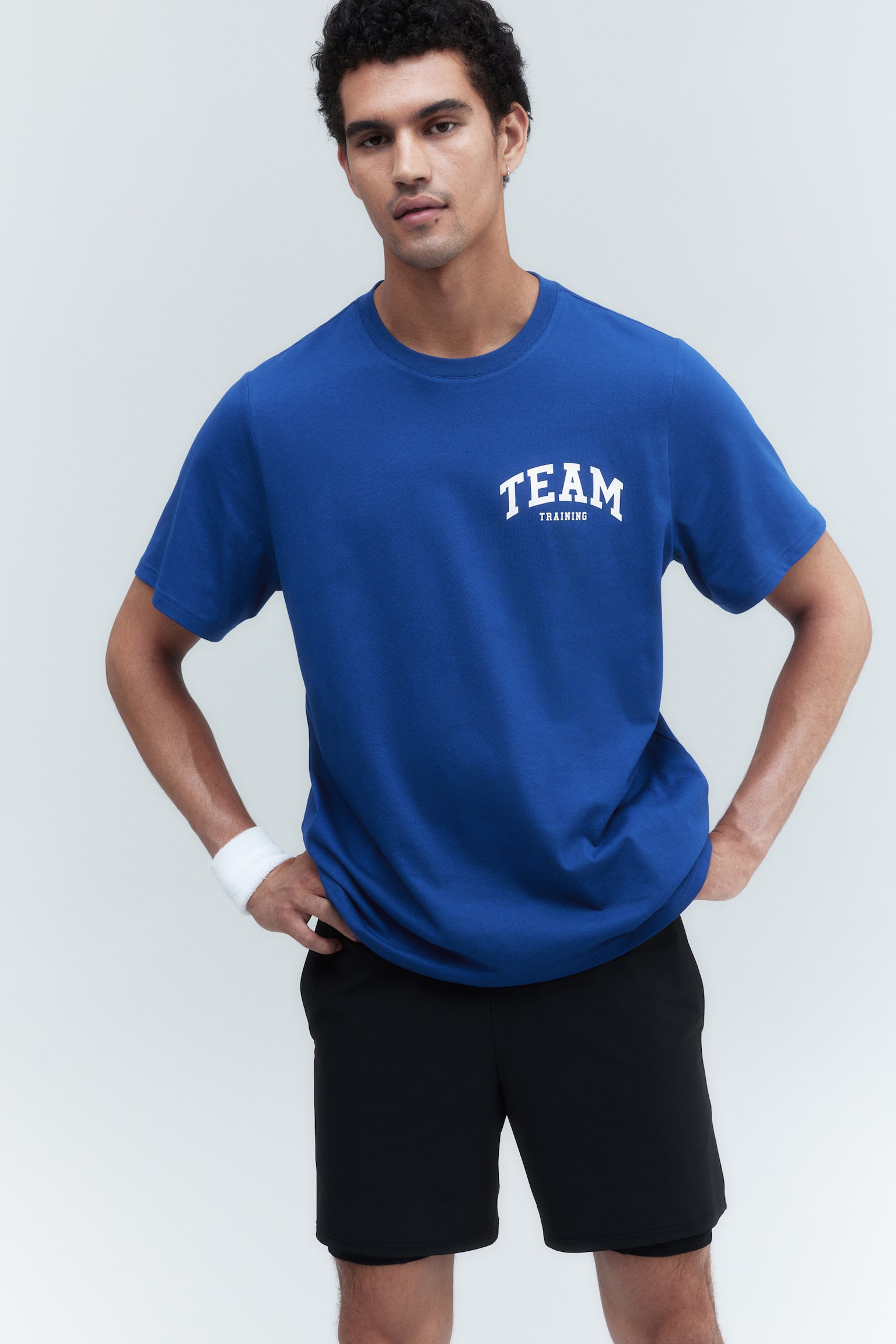 Regular Fit Sports top in DryMove™ - Blue/Black/White/Training Team/White/White/Team Training/Dark green/Patterned/Black/Training Team - 3