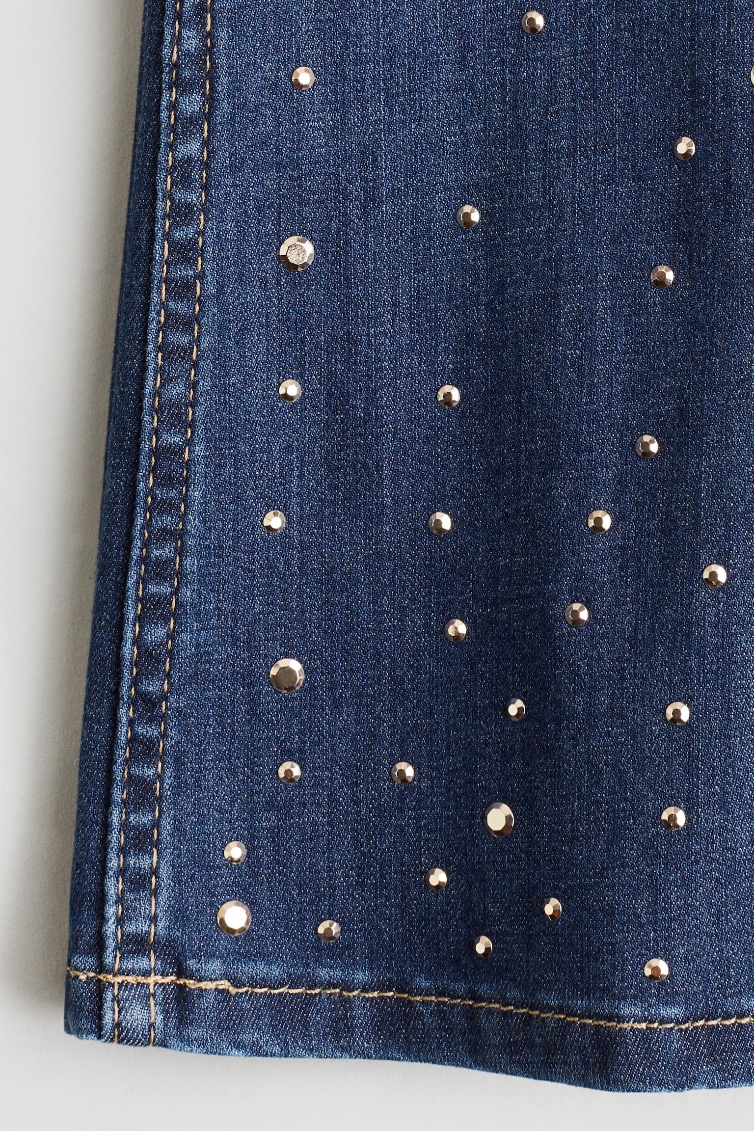 Детские джинсы H&M Embellished Jeggings, цвет: Тёмный джинсовый синий — фото 2