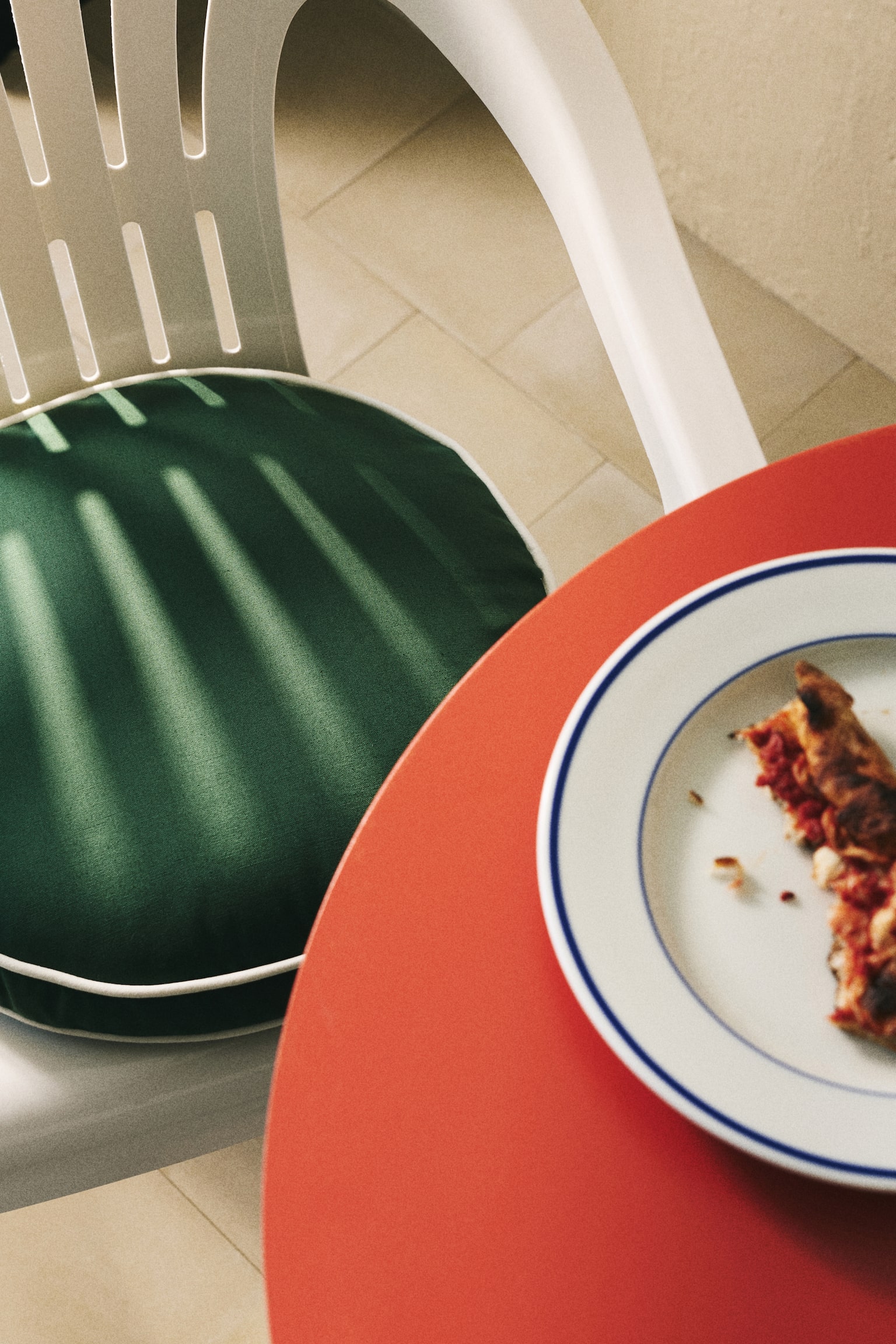 2-pack outdoor seat cushions - Dark green/Cream/Blue - 2