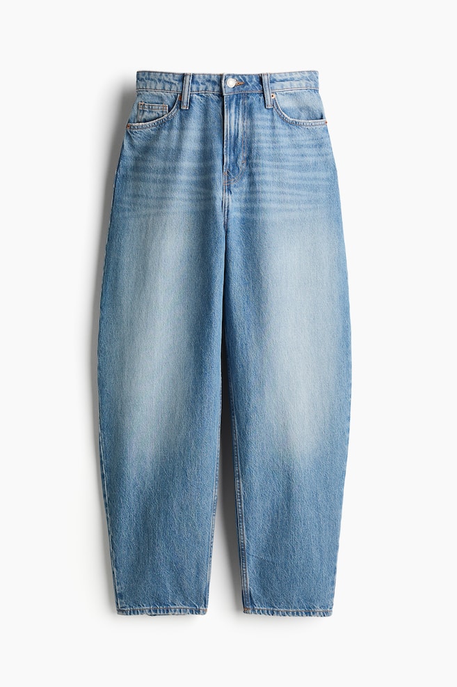 Barrel High Jeans - Azul denim claro/Azul denim - 1