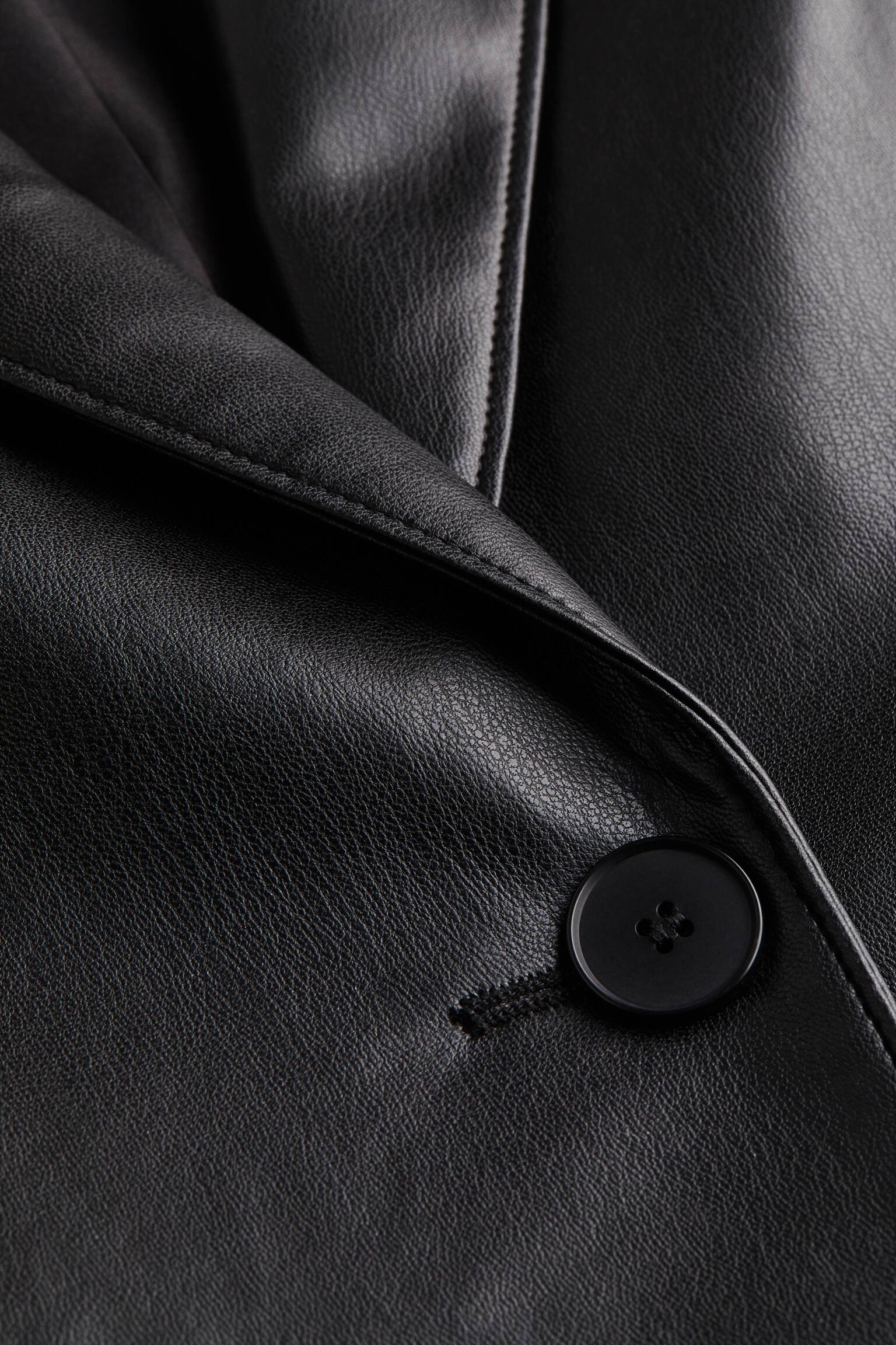 Áo blazer có lớp phủ - Màu đen - 2