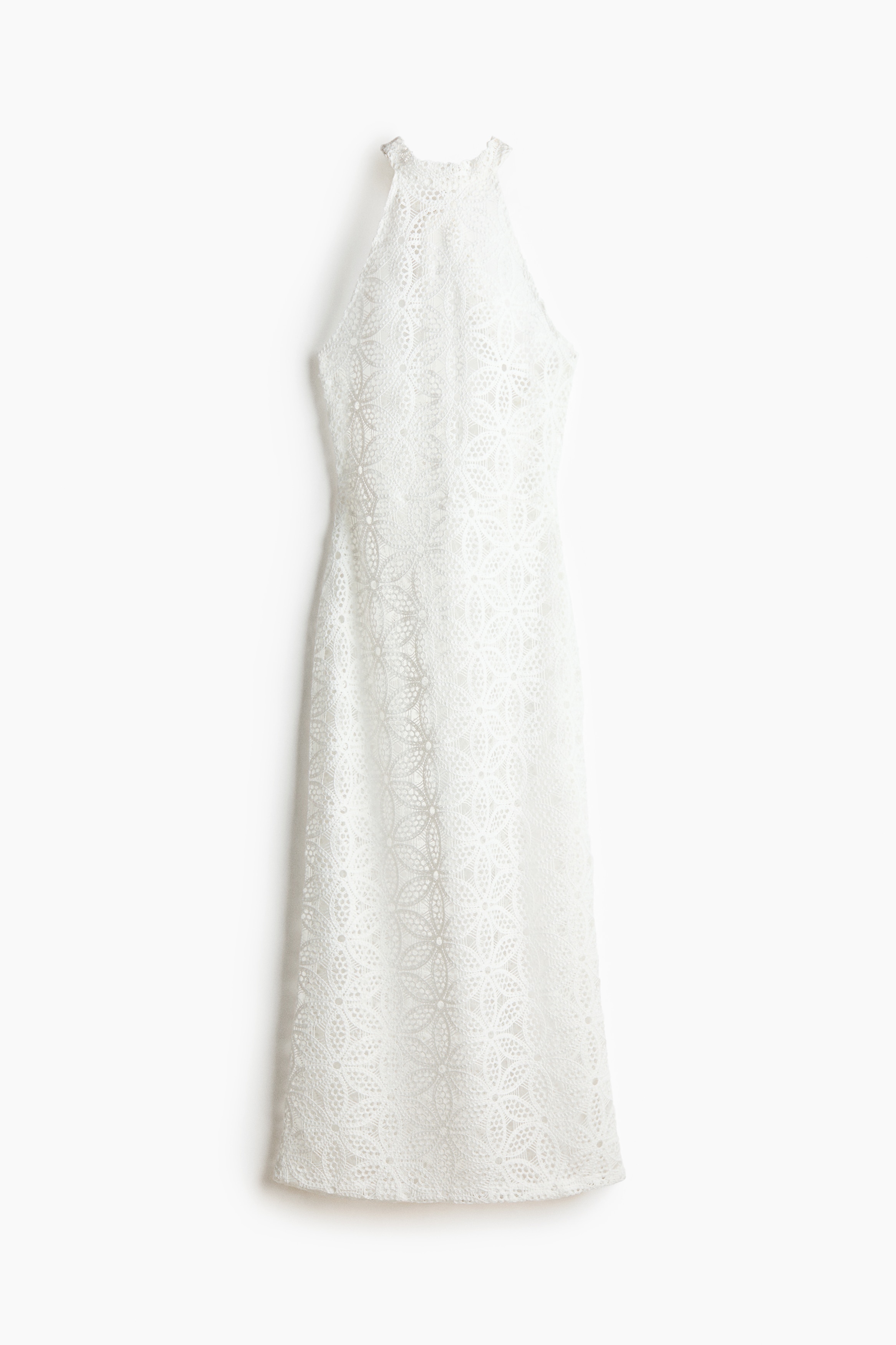 Lace Halterneck Dress - Ivory
