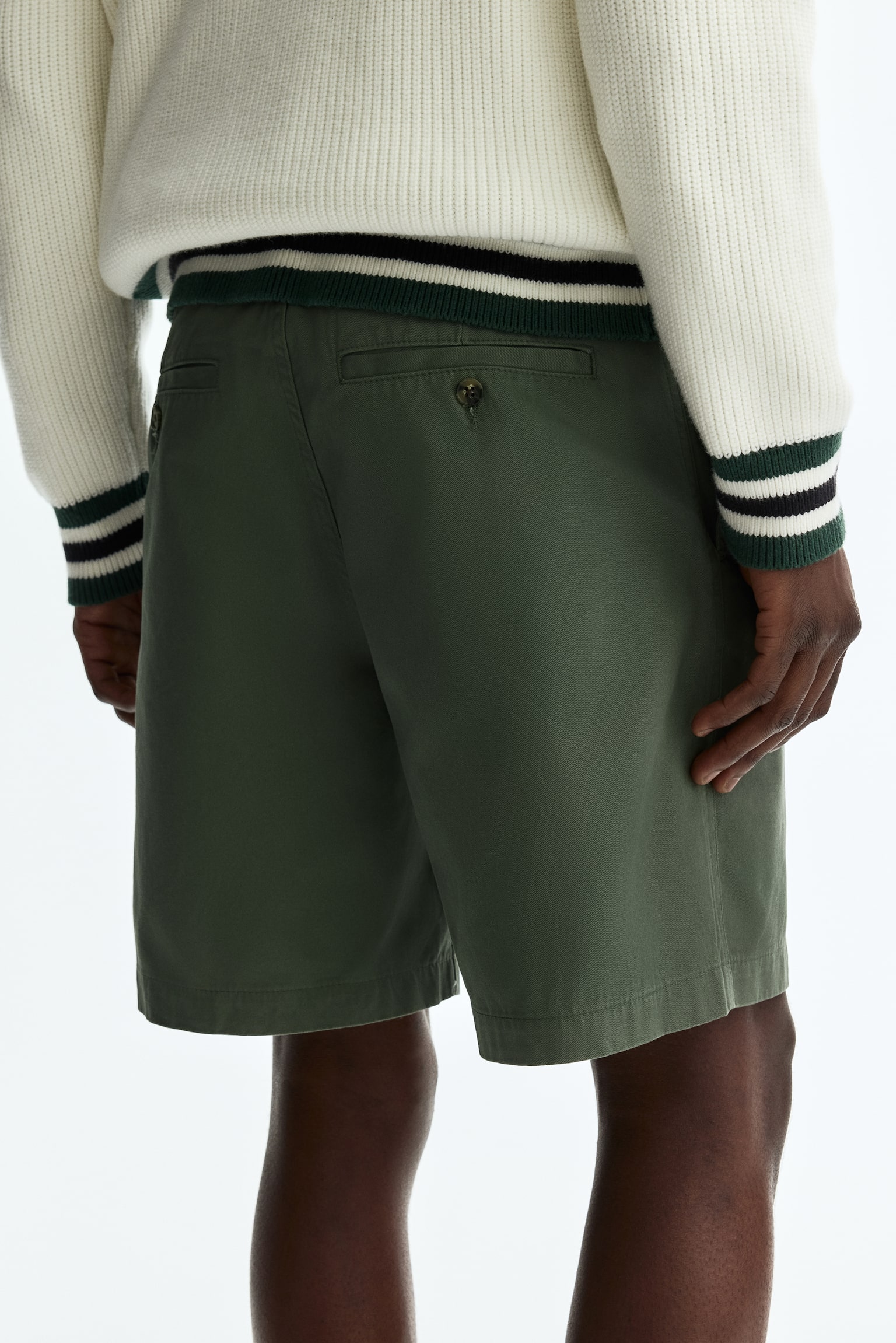 Relaxed Fit Chino shorts - Khaki green/Black/White/Beige/Light pink - 5