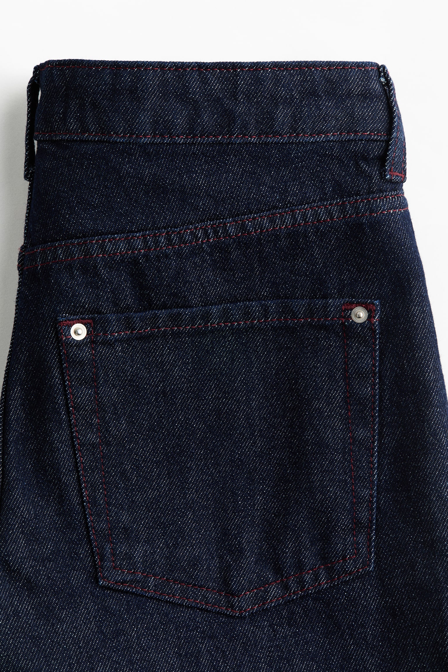 Barrel Leg Low Waist Ankle Jeans - Dark denim blue - 3