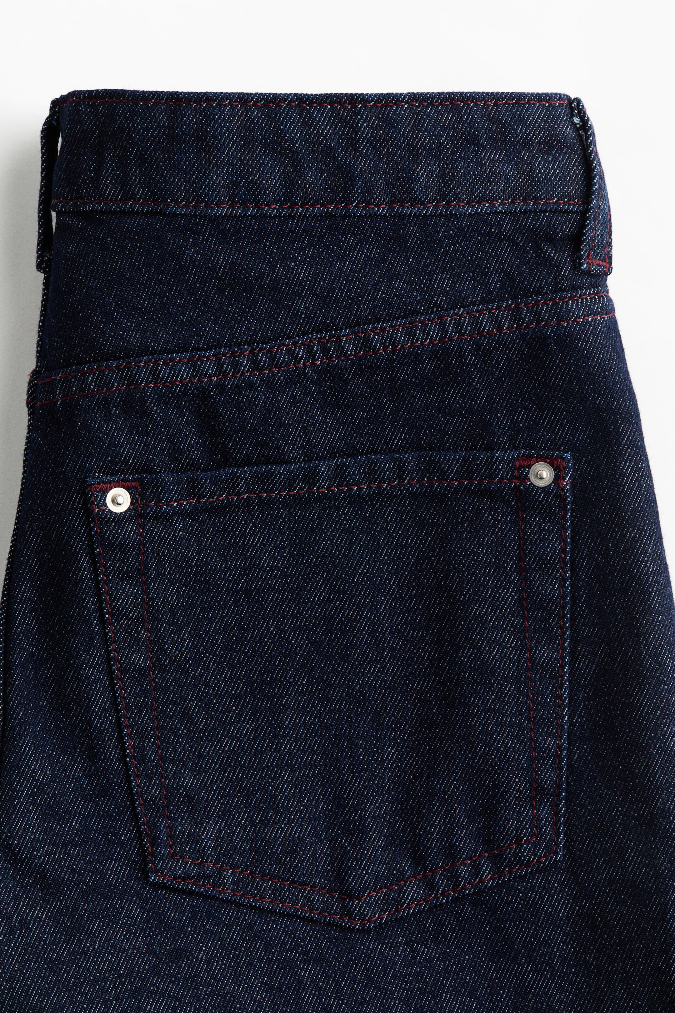 View larger image: Barrel Leg Low Waist Ankle Jeans - Dark denim blue - Ladies | H&M IN 6