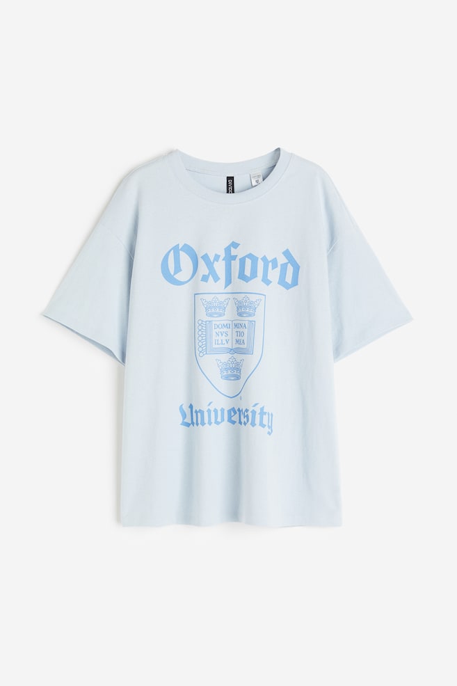 Oversized printed T-shirt - Light blue/Oxford University/Black/Kurt Cobain/Dark grey/Grateful Dead/Black/Wednesday - 2