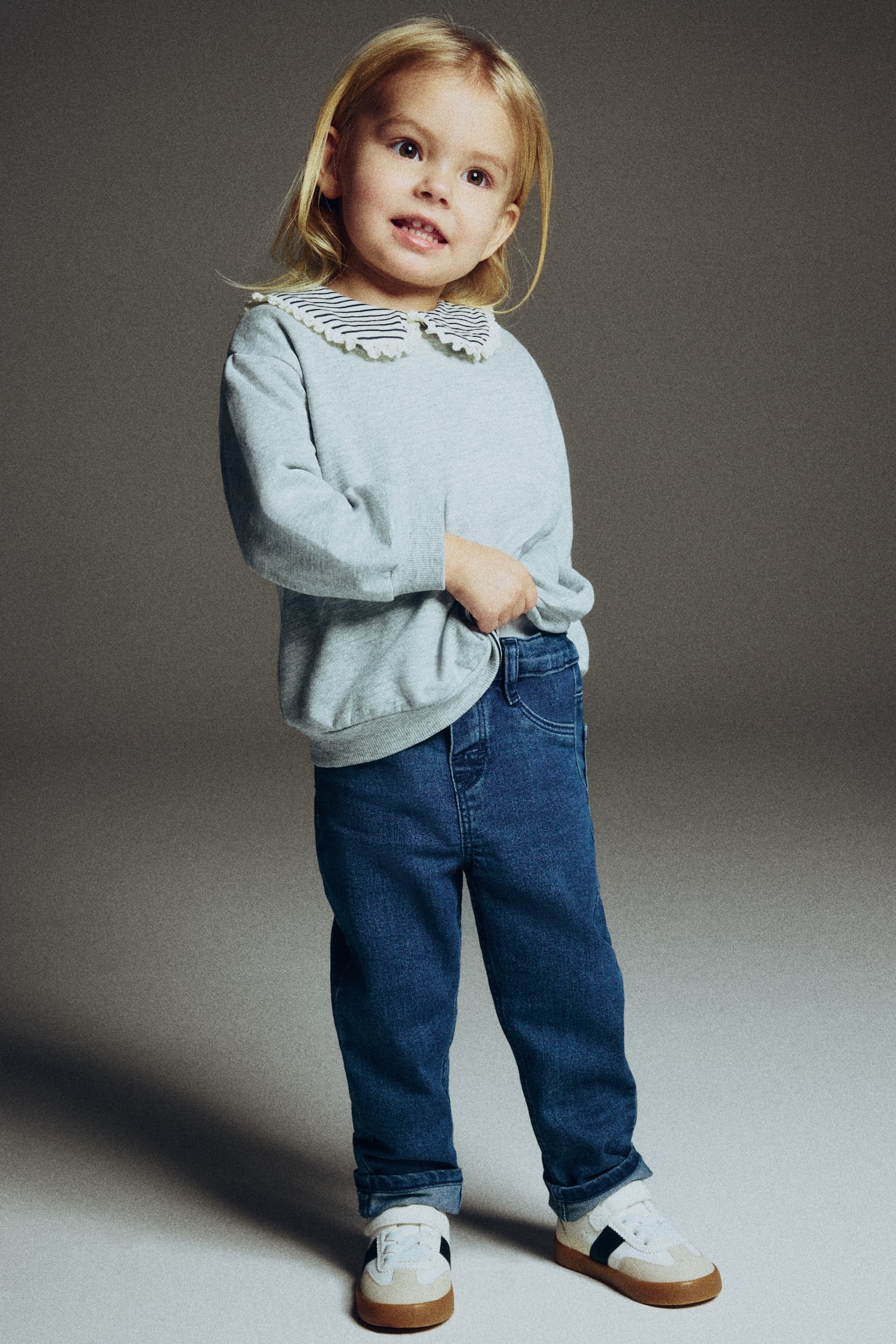 Slim Fit Jeans - Sötét farmerkék/Light denim blue/Fekete/Világosszürke/Világos farmerkék - 3