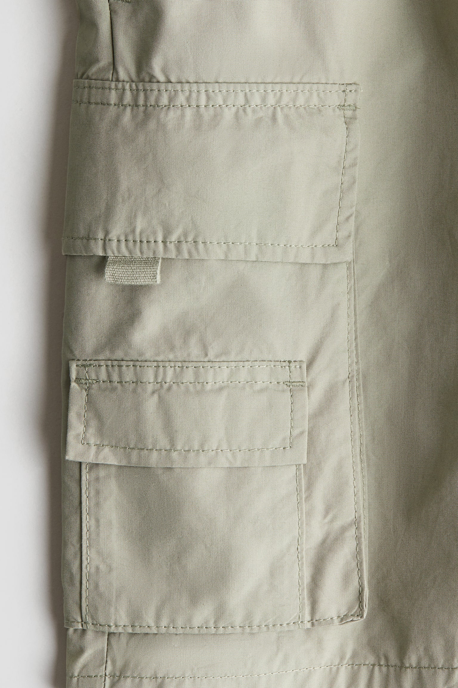 Cargo shorts - Light khaki green/Light denim blue - 3