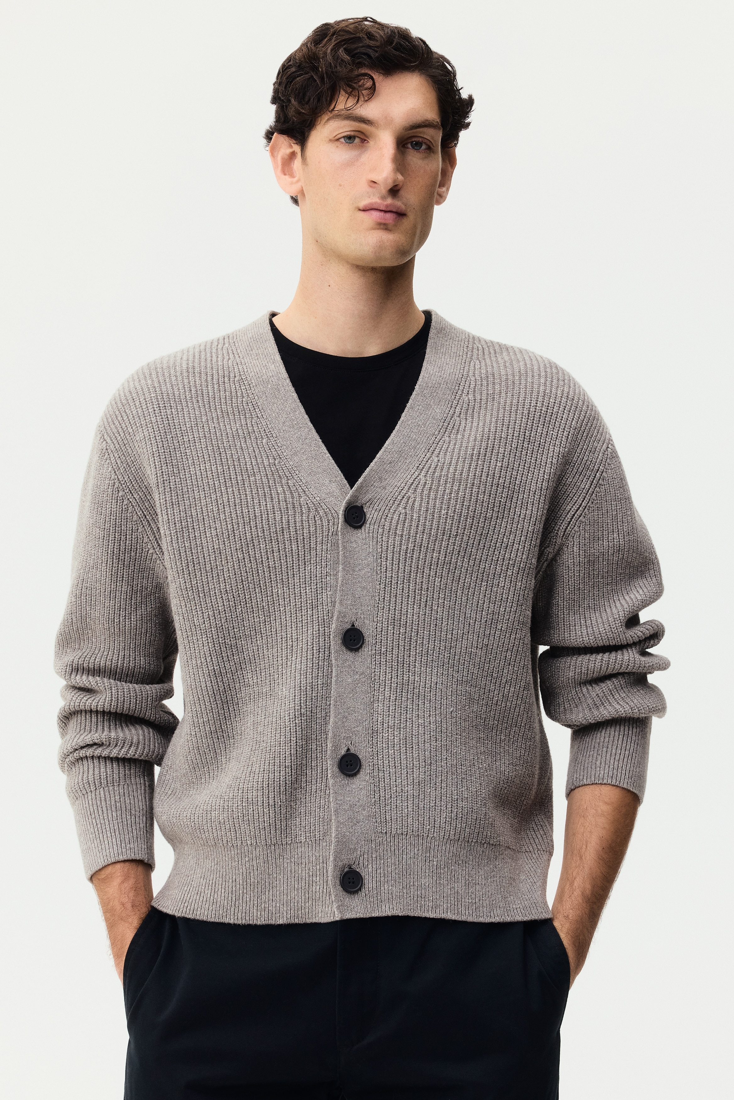 Relaxed-Fit Rib-Knit Cardigan from H&M - $44.99
