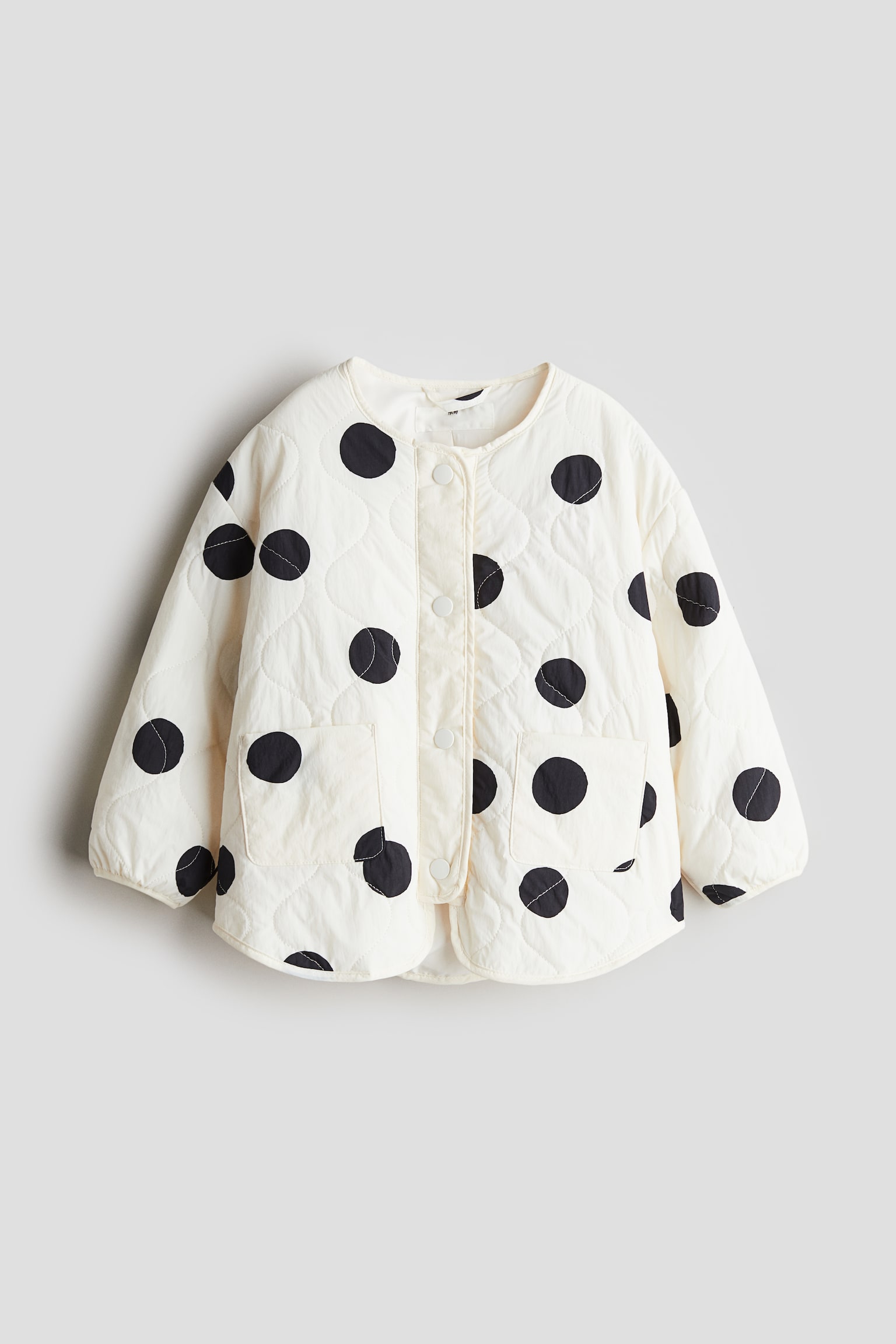 Quilted jacket - White/Spotted - 1