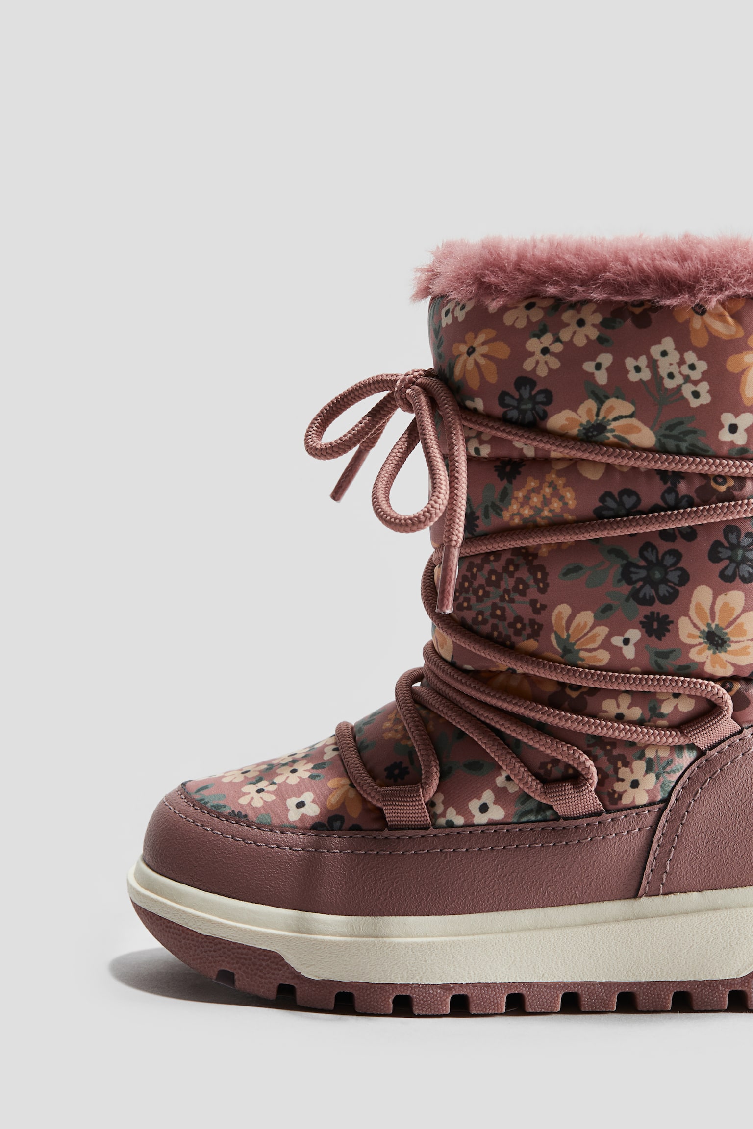 Waterproof boots - Dusty pink/Floral/Black/Dark beige - 2