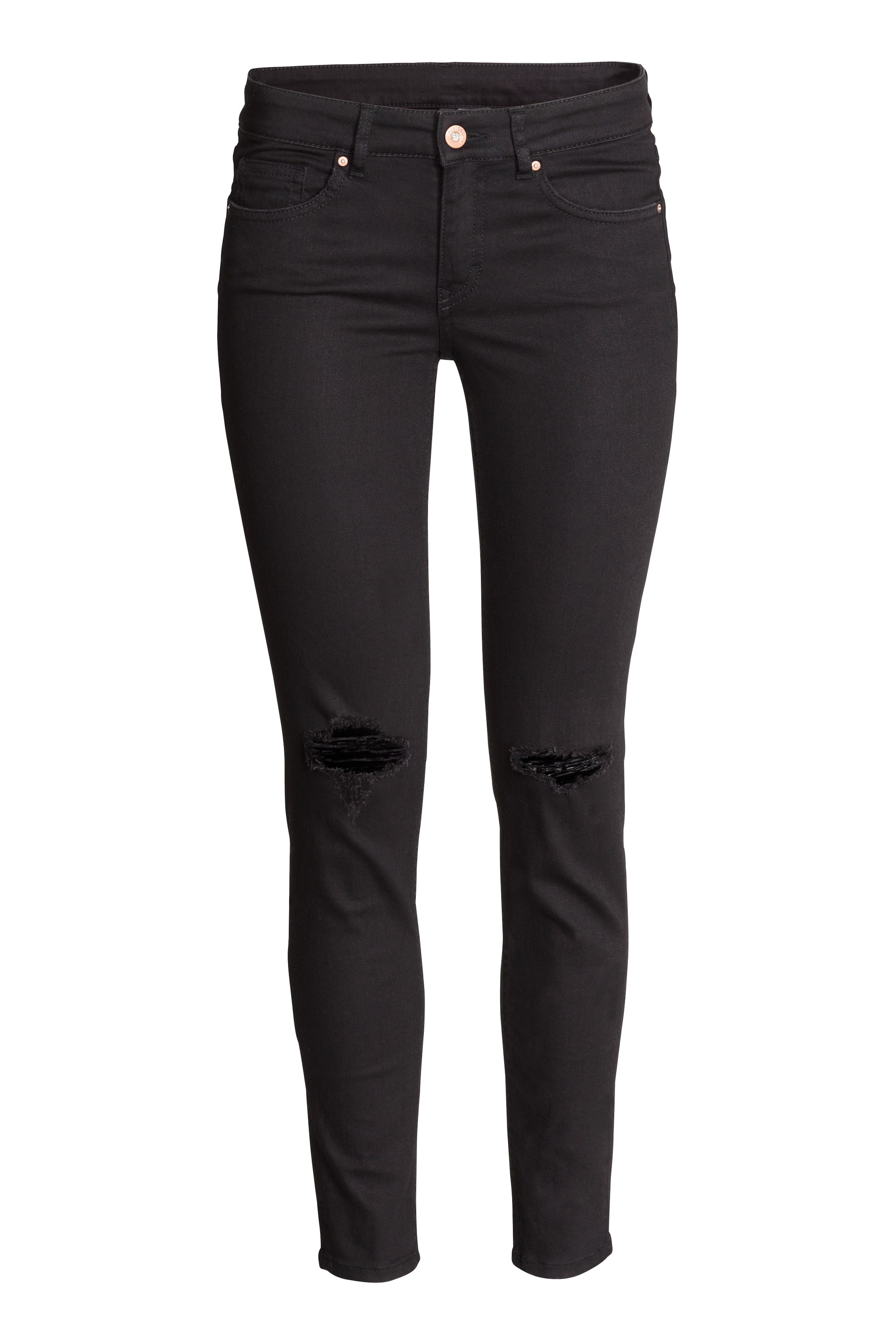 Zobacz większy obraz: Super Skinny Ankle Jeans - Czarny - ONA | H&M PL 1