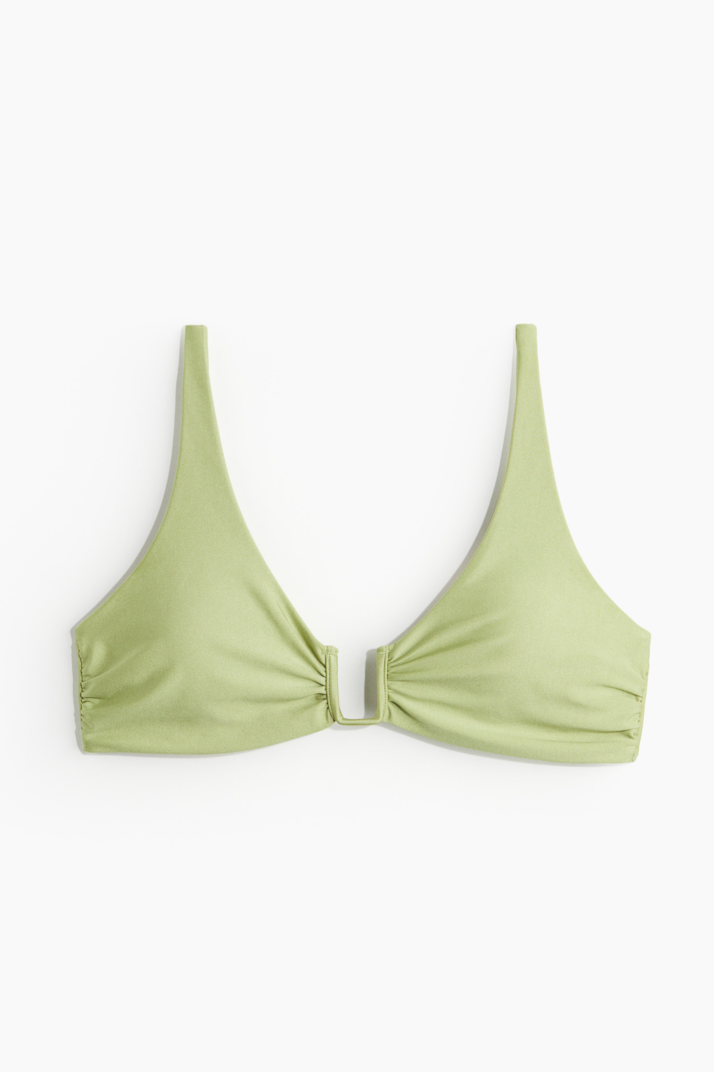 Padded Bikini Top - Light dusty green/Burgundy/Red/Light beige/Leopard print/Light yellow