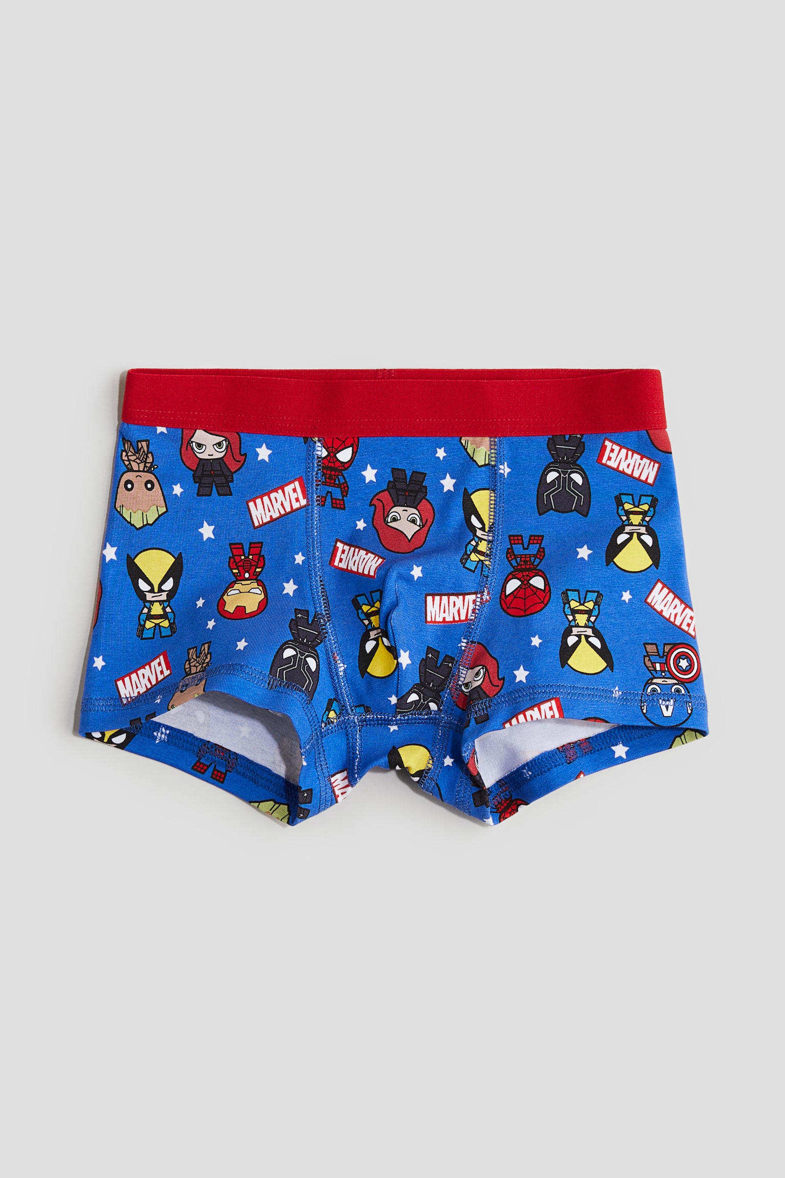 5-pack trunks - White/Marvel Comics/Purple/Pokémon/Turquoise/Pokémon/Blue/Sonic the Hedgehog/Yellow/Batman/Blue/Sonic the Hedgehog/Light green/PAW Patrol/Green/Minecraft - 2