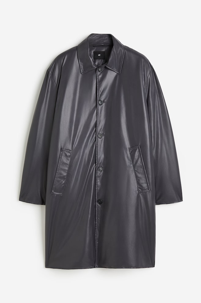 Coated car coat - Dark grey - 2