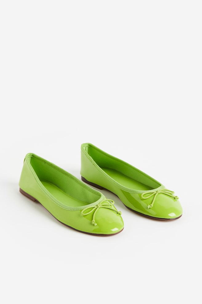 Ballet pumps - Lime green/Beige - 2