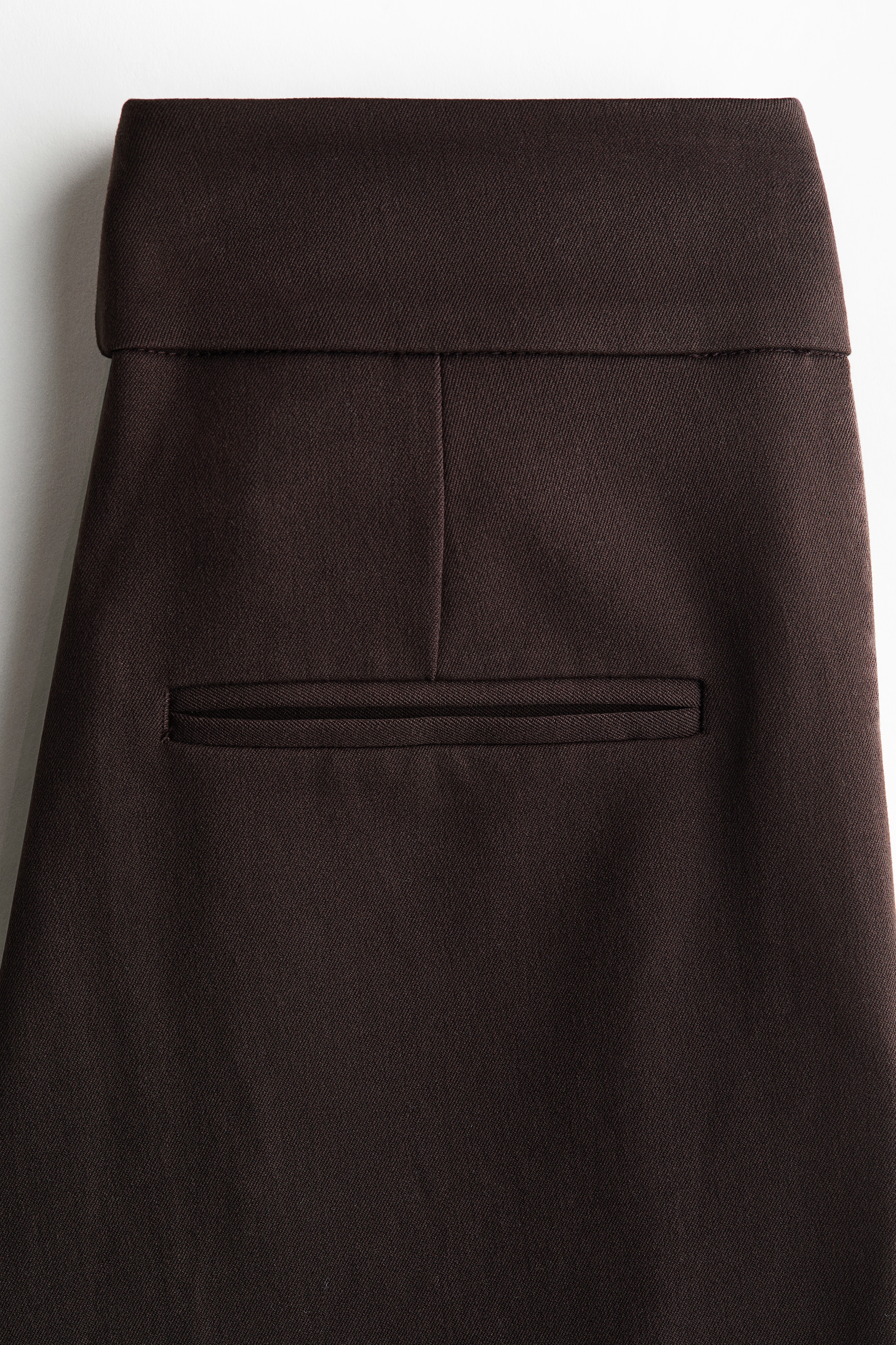 Bootcut twill trousers