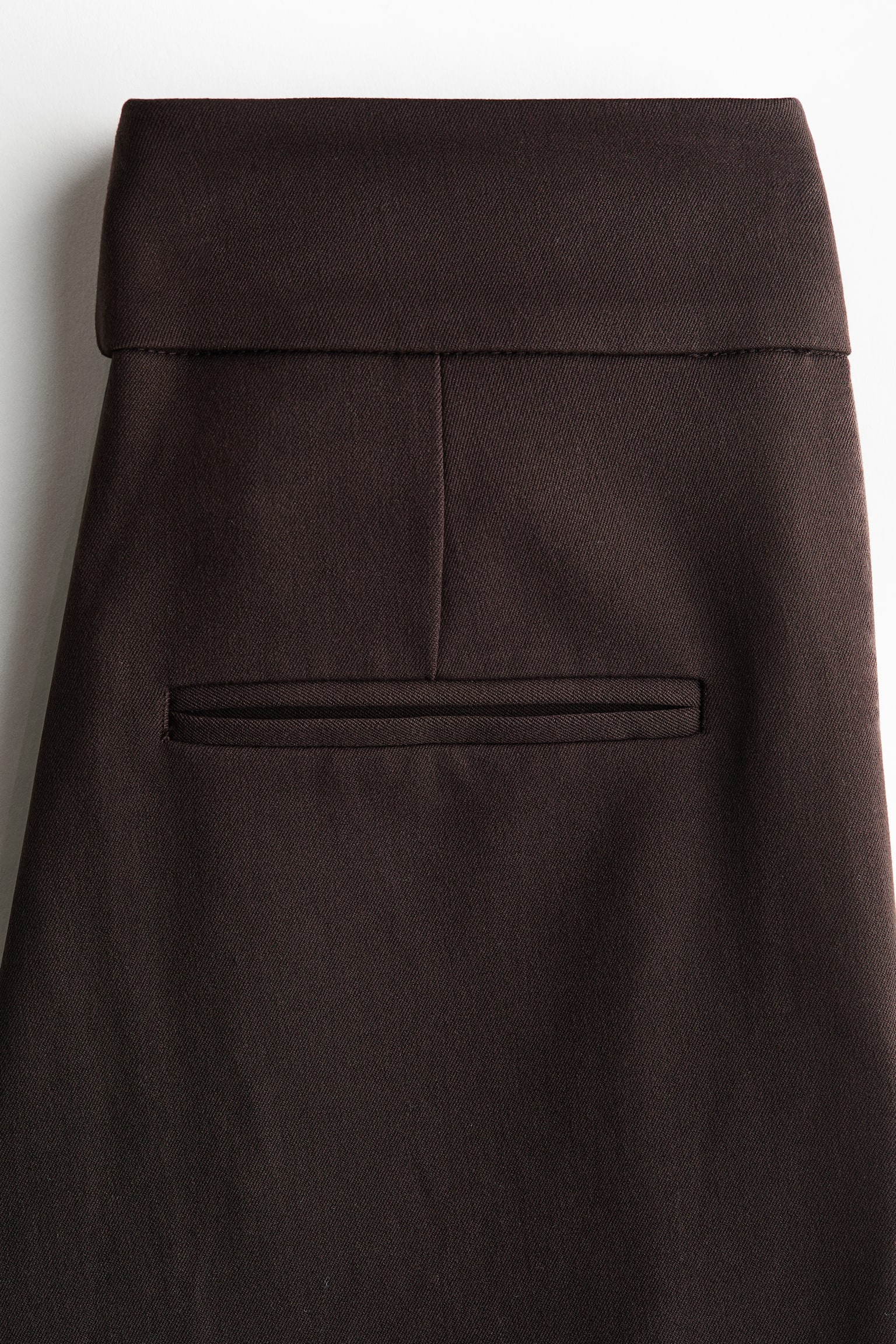 Bootcut-bukser i twill - Mørkebrun/Sort - 5