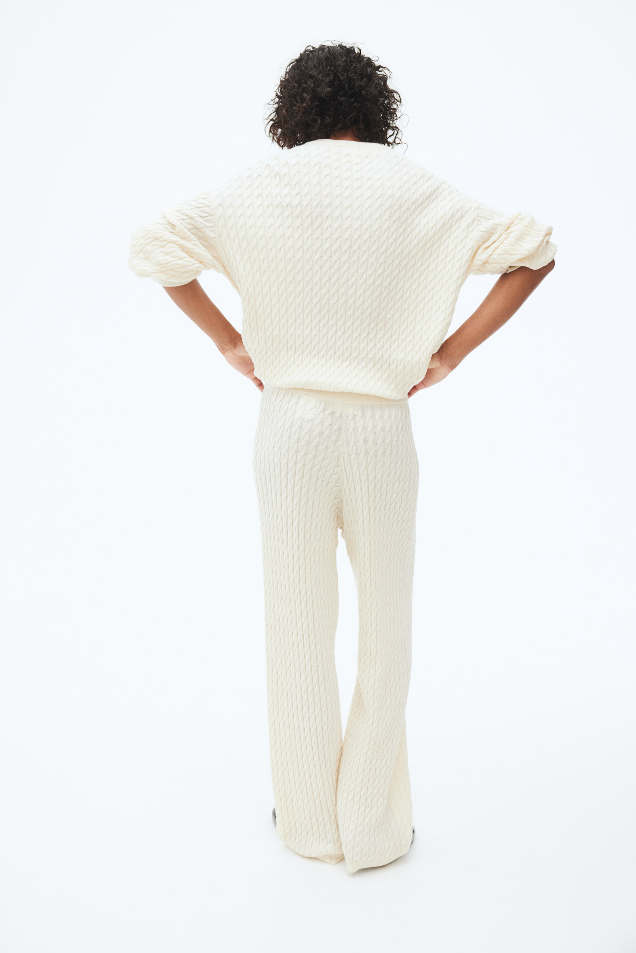 Cable-Knit Cashmere-Blend Sweater