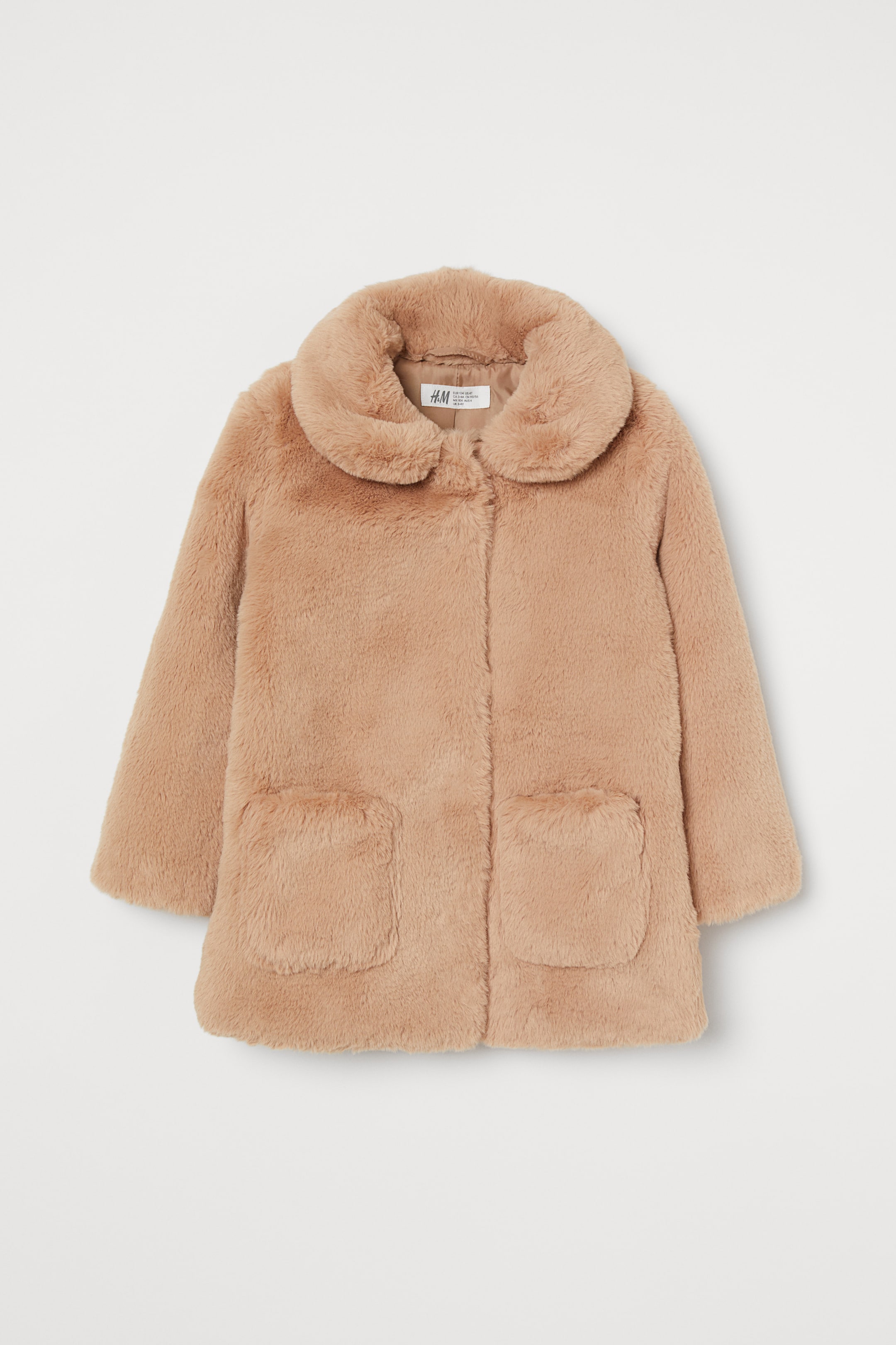 Teddy Coat Brown Faux Fur Coat H&m Faux Fur Teddy Coat