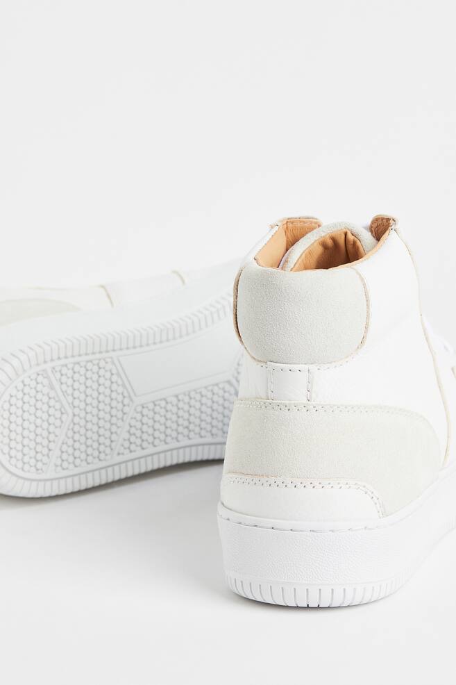 Sneakers montantes en cuir - Blanc - 2