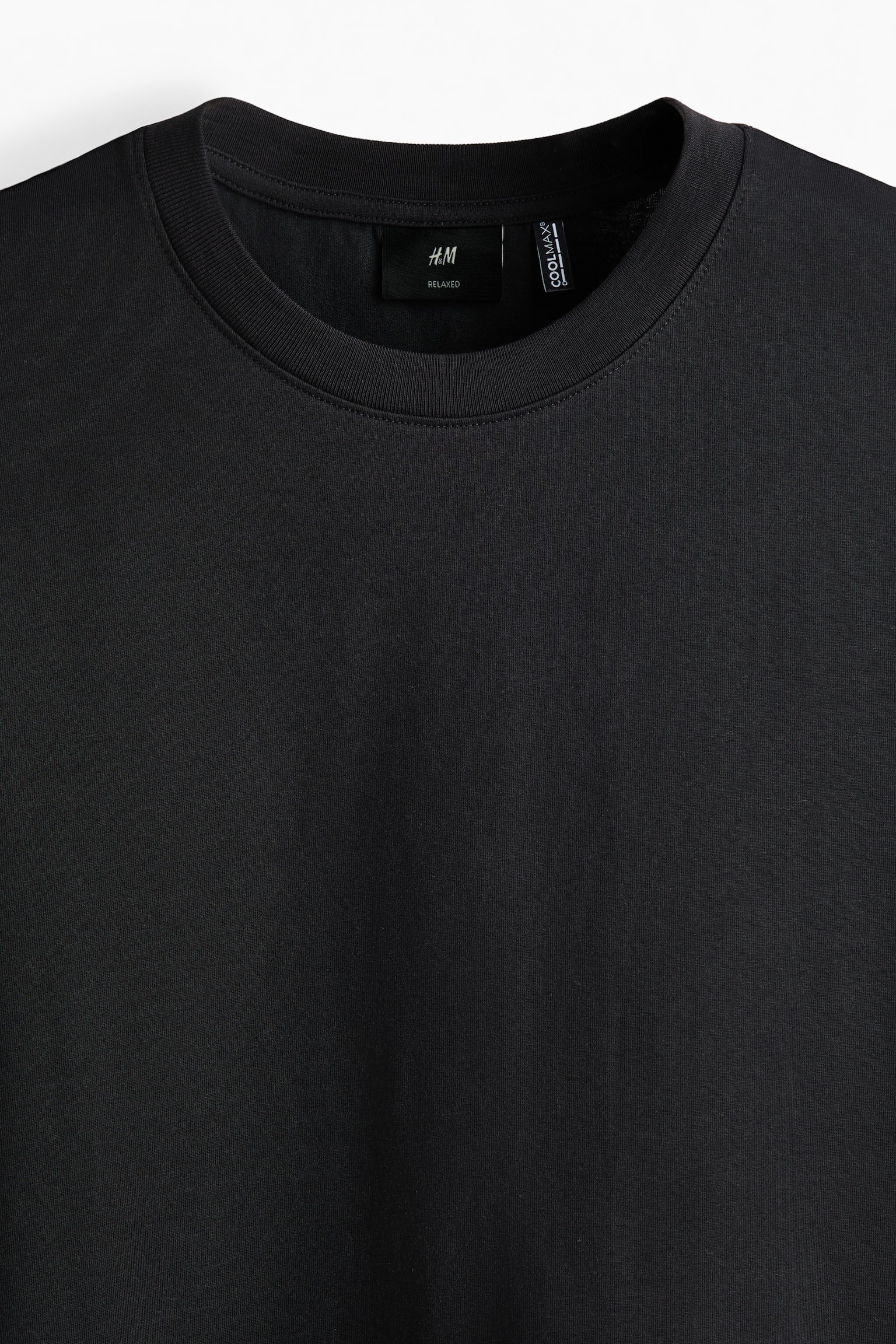 טישירט COOLMAX® Relaxed Fit - שחור/ירוק-כחול/אפור כהה/לבן - 3