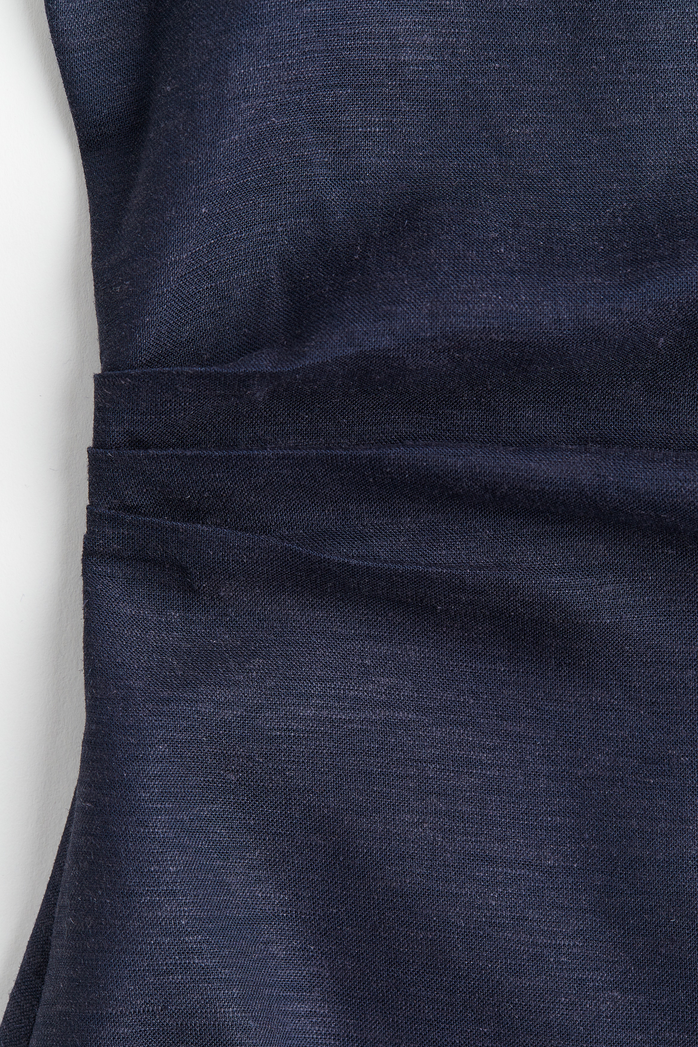 h&m ladies draped linen-blend dress product info and reviews Draped linen-blend dress