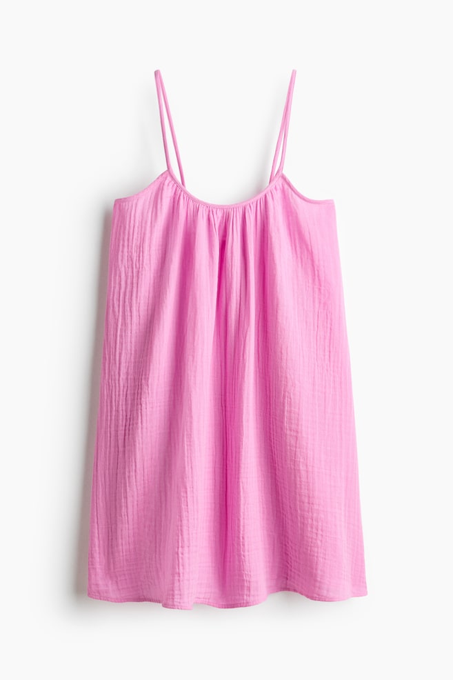 Muslin beach dress - Pink - 1