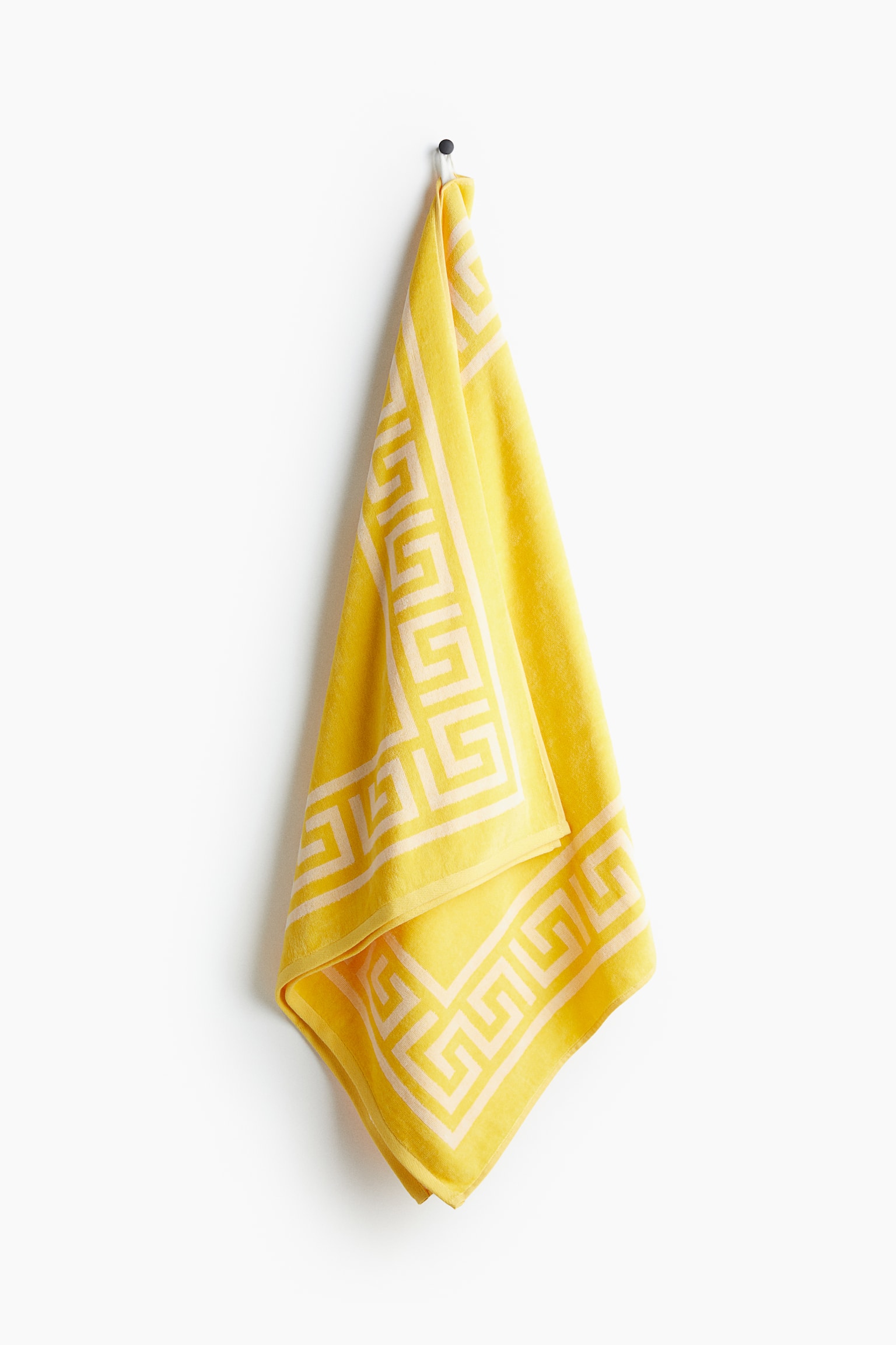 Greek key beach towel - Yellow/White/Green/White/Orange/Pink - 4