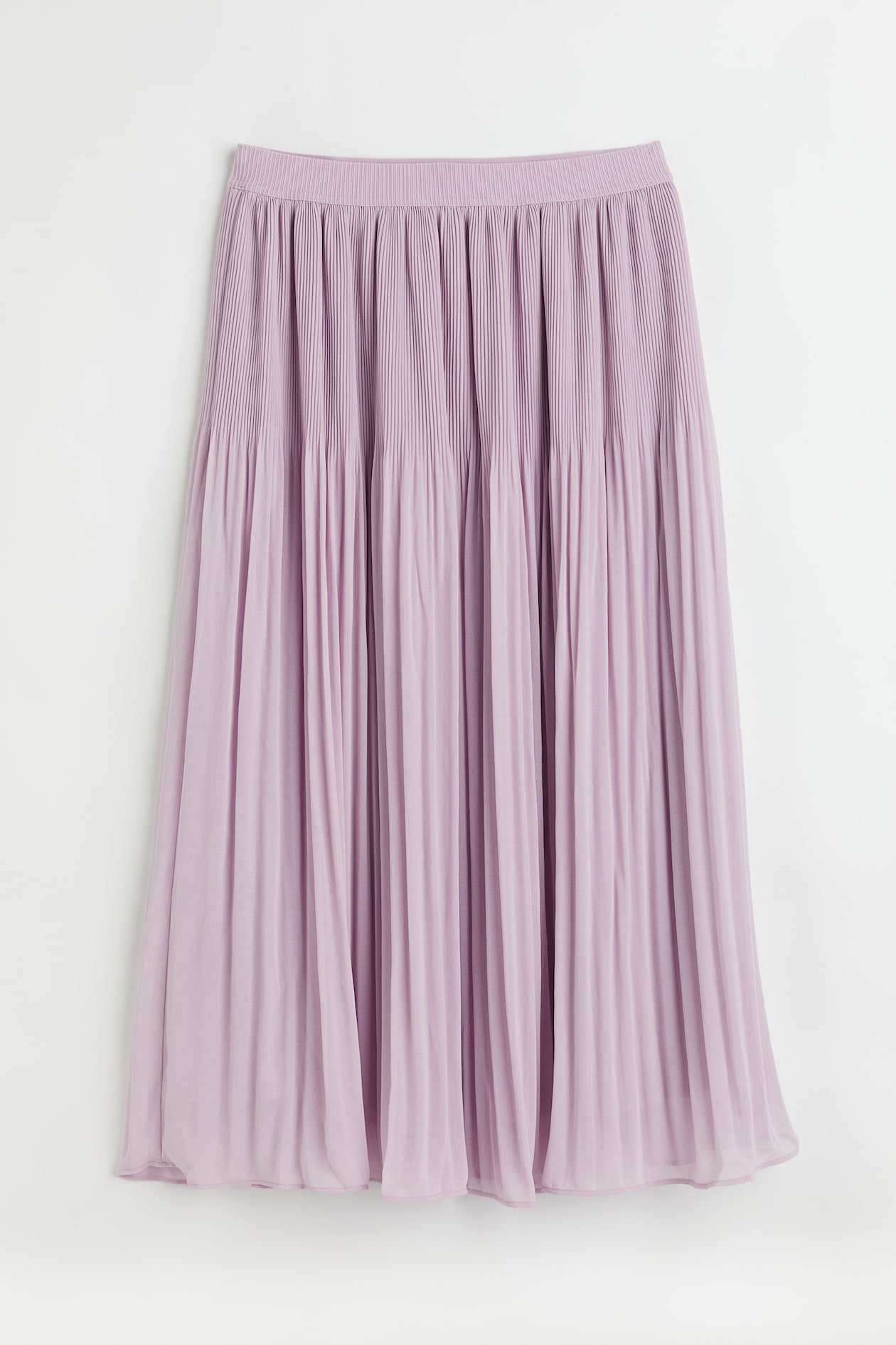 Pleated Skirt - High waist - Midi - Lavender - Ladies | H&M US