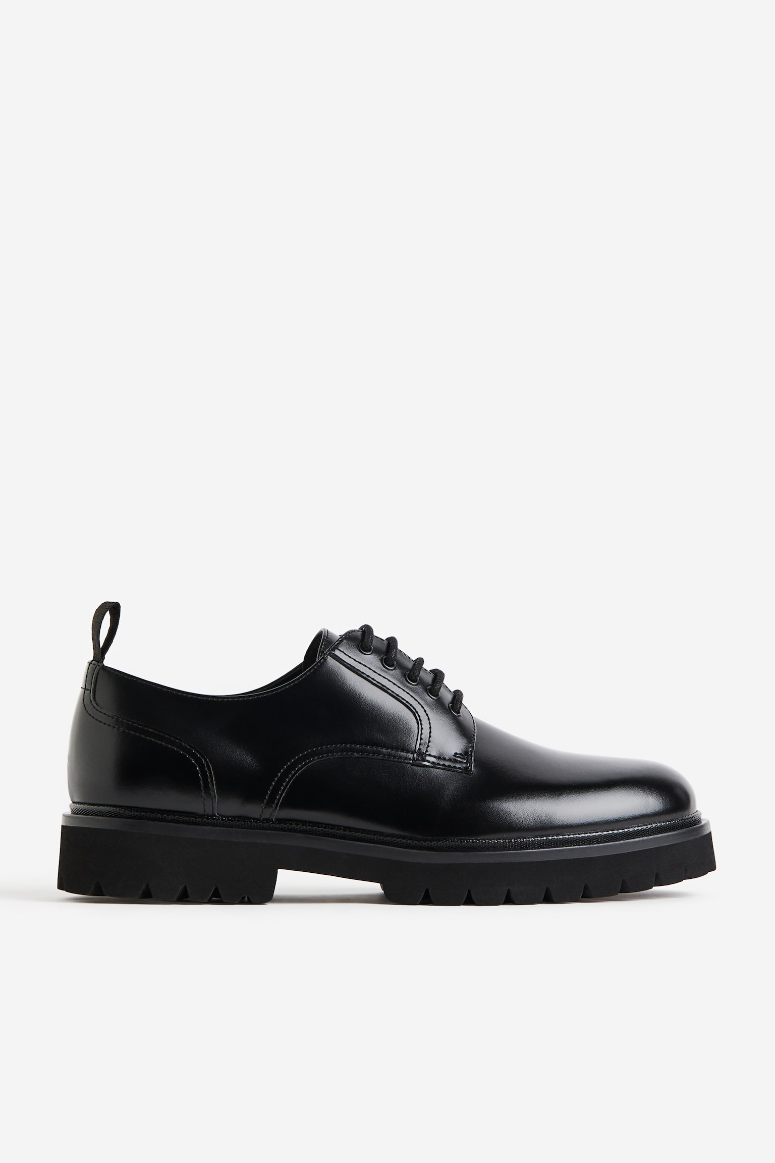 Chunky Derby Shoes - Black - 1