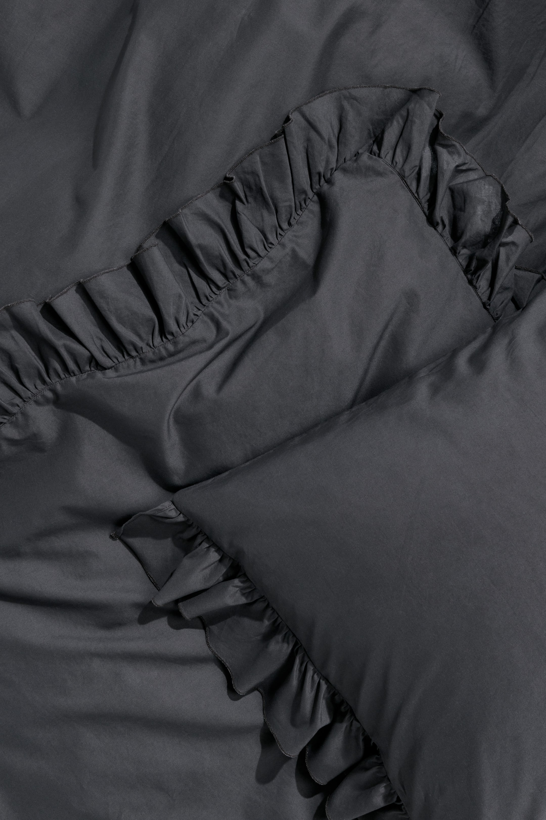 Größeres Bild ansehen: Bettwäsche mit Volants - Anthrazit - Home All | H&M DE 2