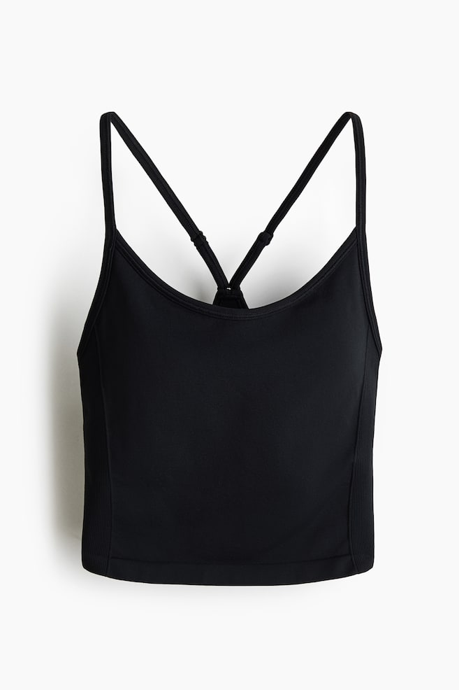Seamless Sports top with DryMove™ - Black/Ivory/Choco mocha/Brown/Dark grey/Light turquoise - 1