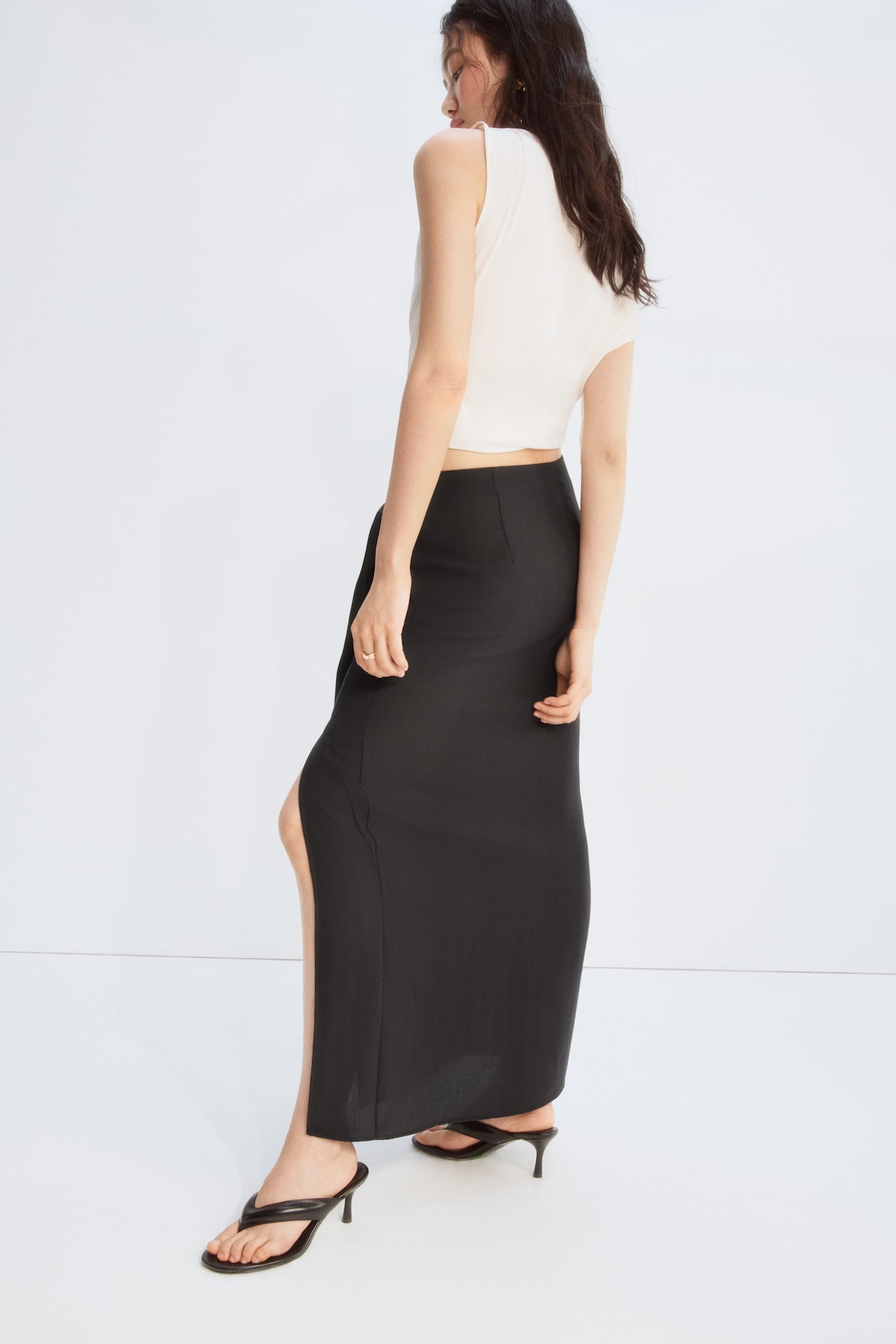 Knot-Detail Maxi Skirt - image 2