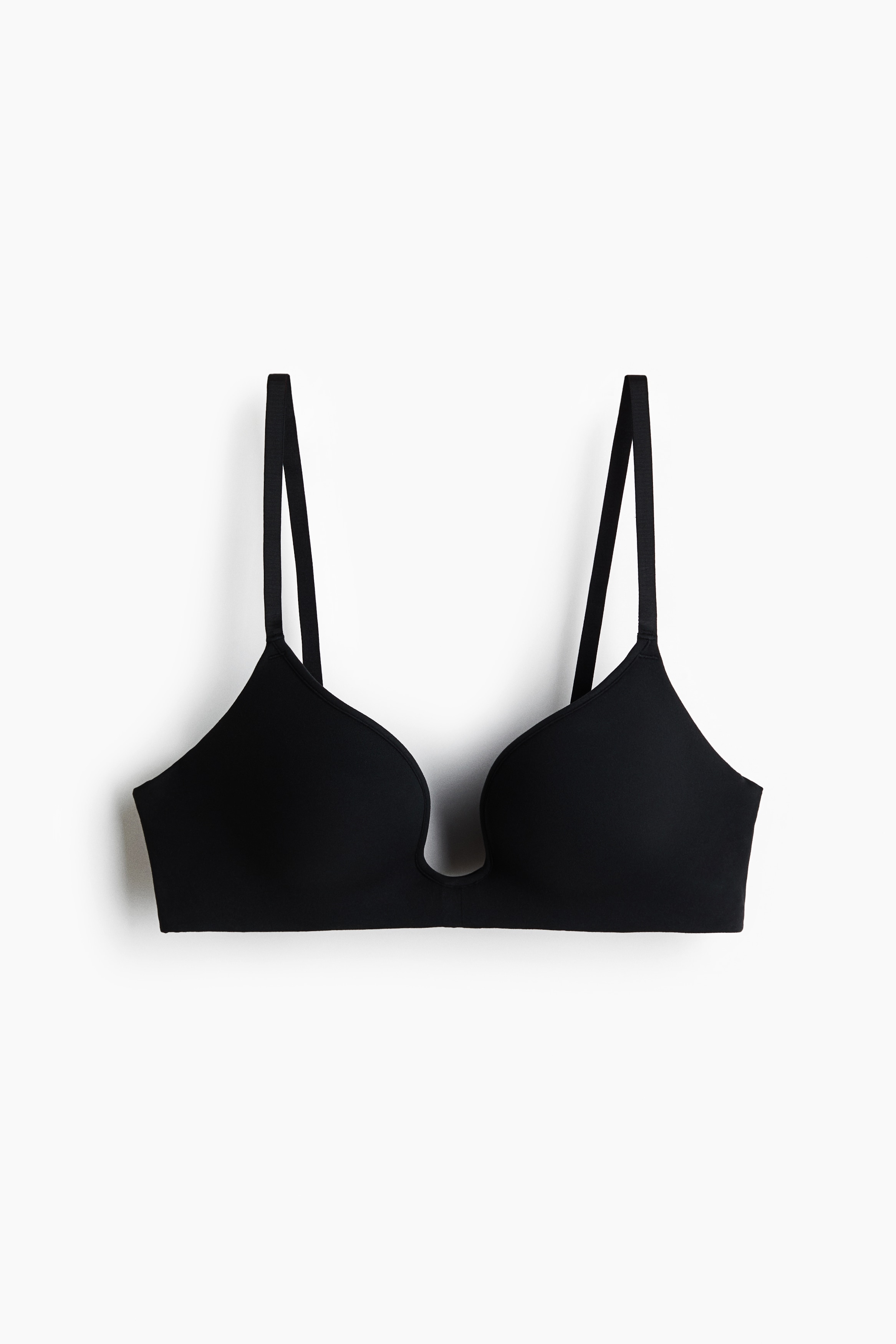 Push up podprsenka z mikrovlákna bez kostíc - Čierna/Staroružová