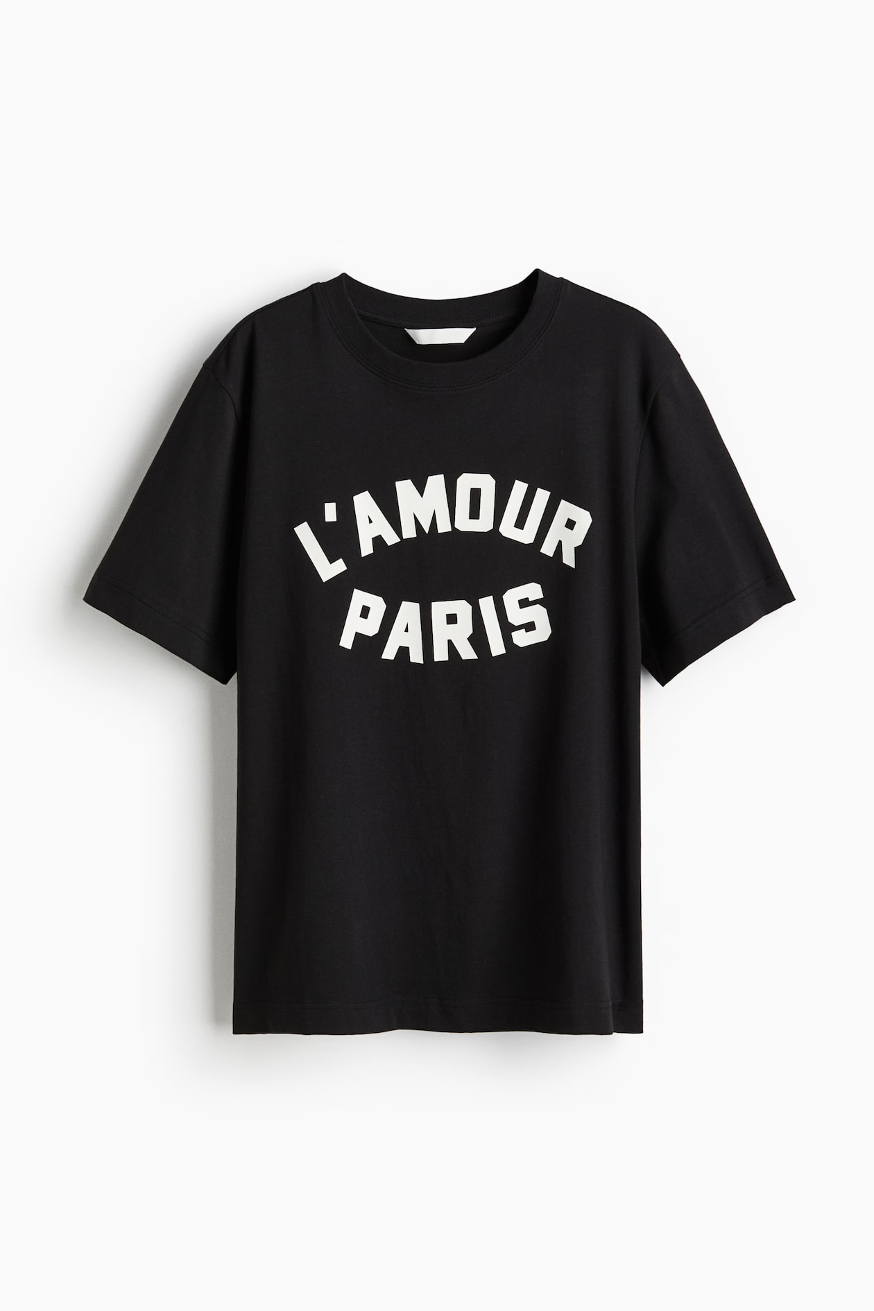 Printed T-shirt Black/Paris Ladies H&M IN