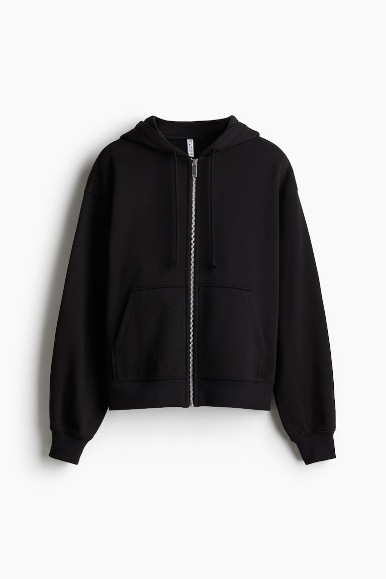 Chaqueta sudadera con capucha y cremallera Negro MUJER H&M ES
