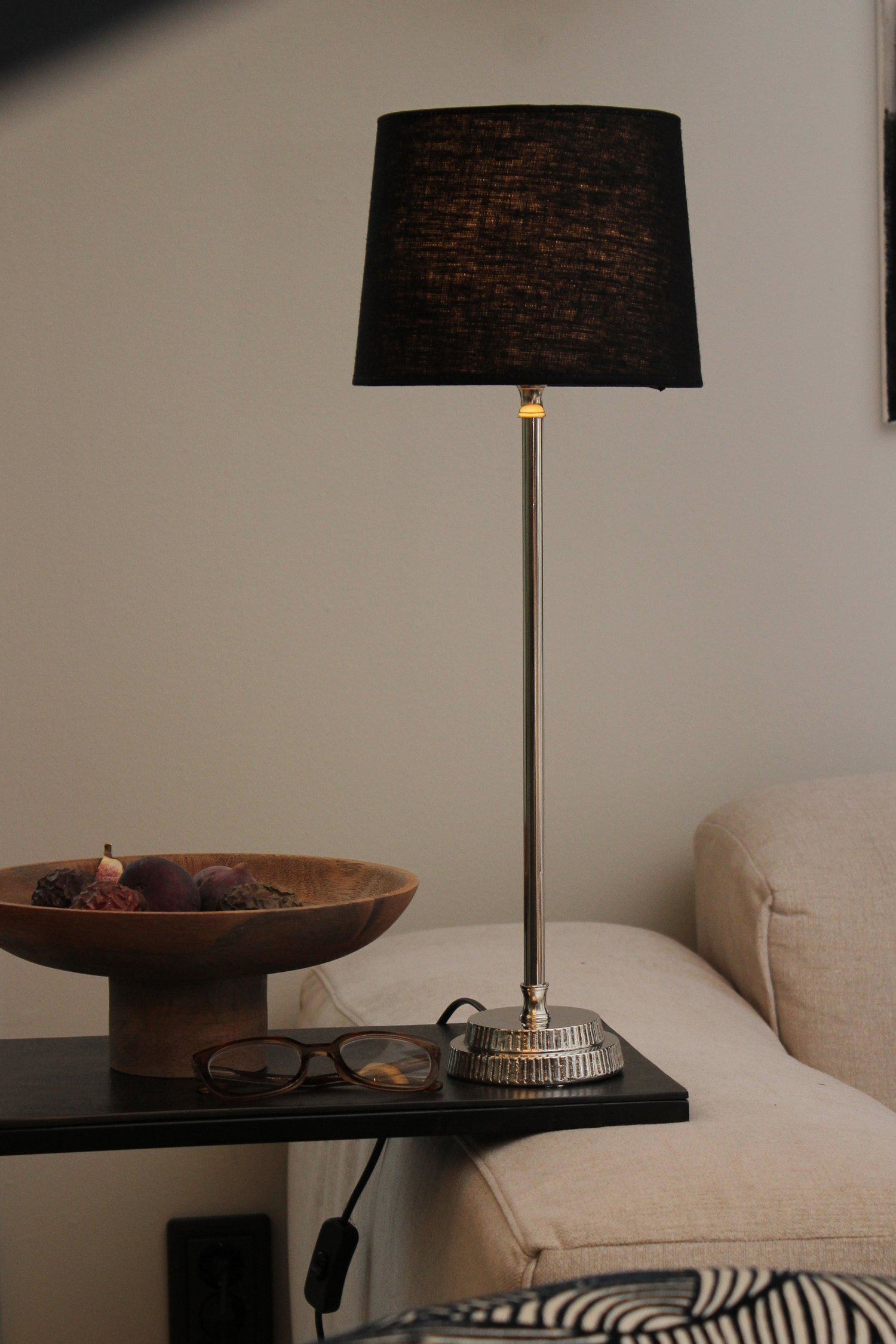 Lampa Stołowa Kent - Czarny/Biały