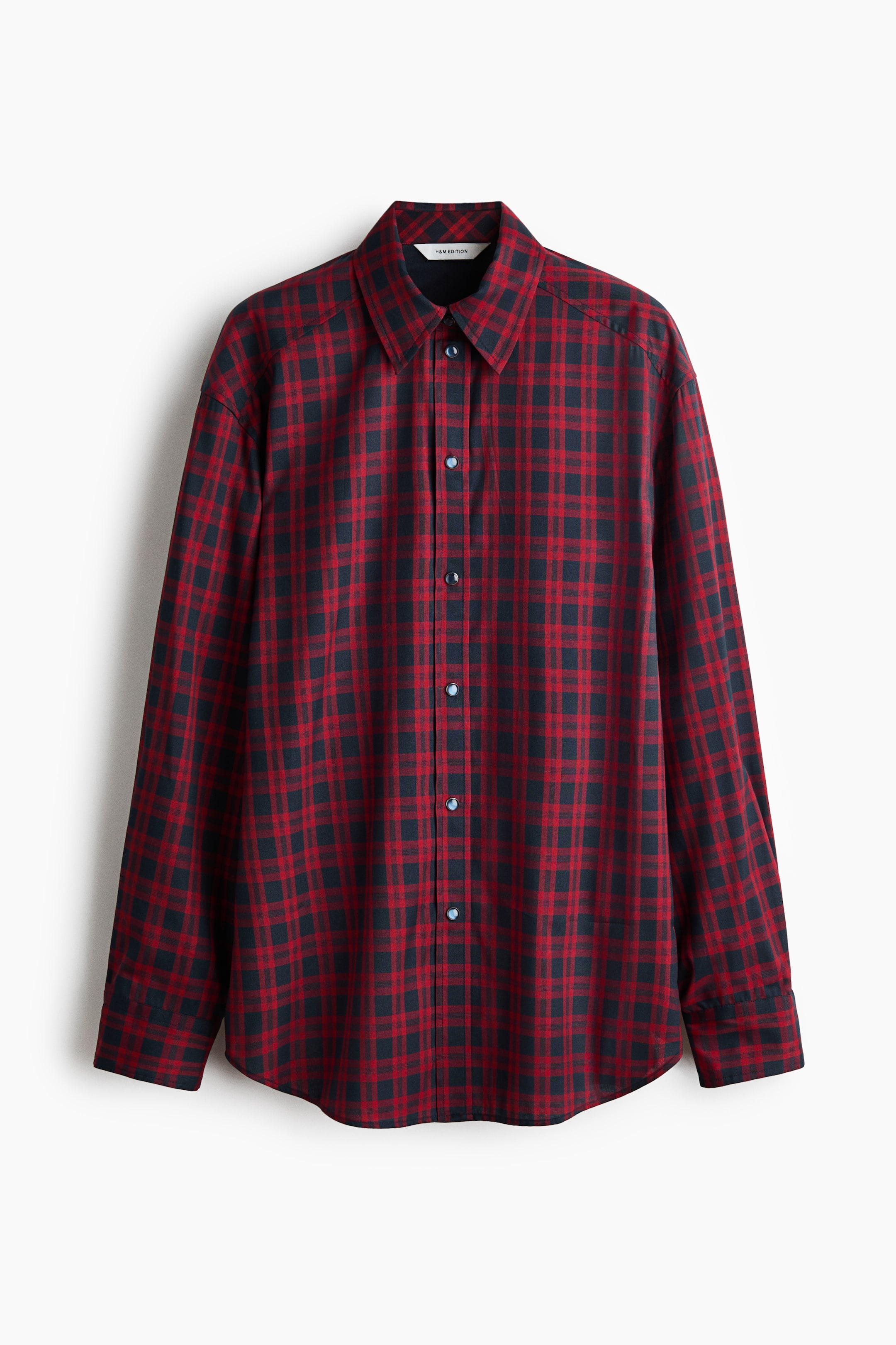 View larger image: Oversized shirt - Red/Checked - Ladies | H&M 1