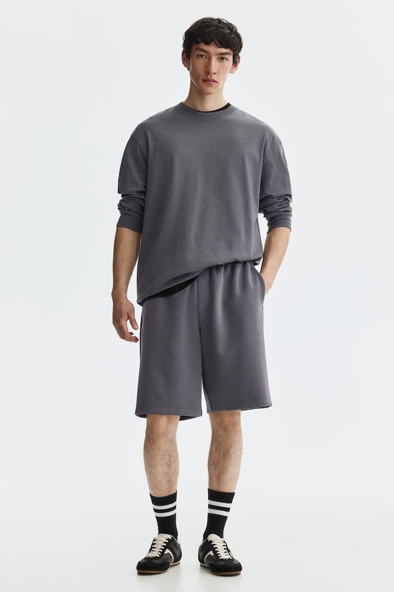 Šorts od interlok žerseja Relaxed Fit