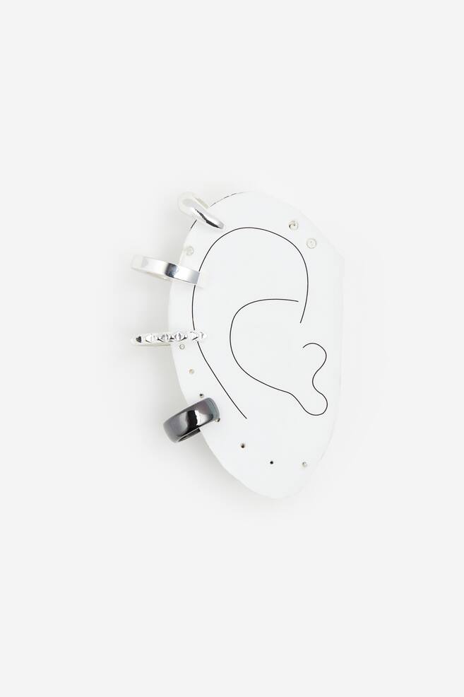4-pack ear cuffs - Silver-coloured - 1