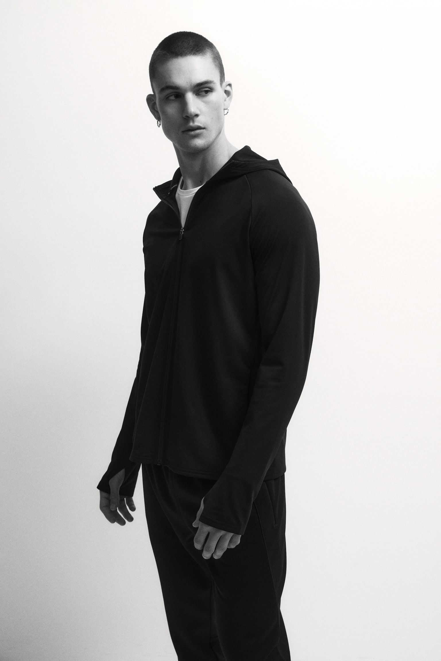 Regular Fit Sports jacket with ThermoMove™ - Black/Brown - 3
