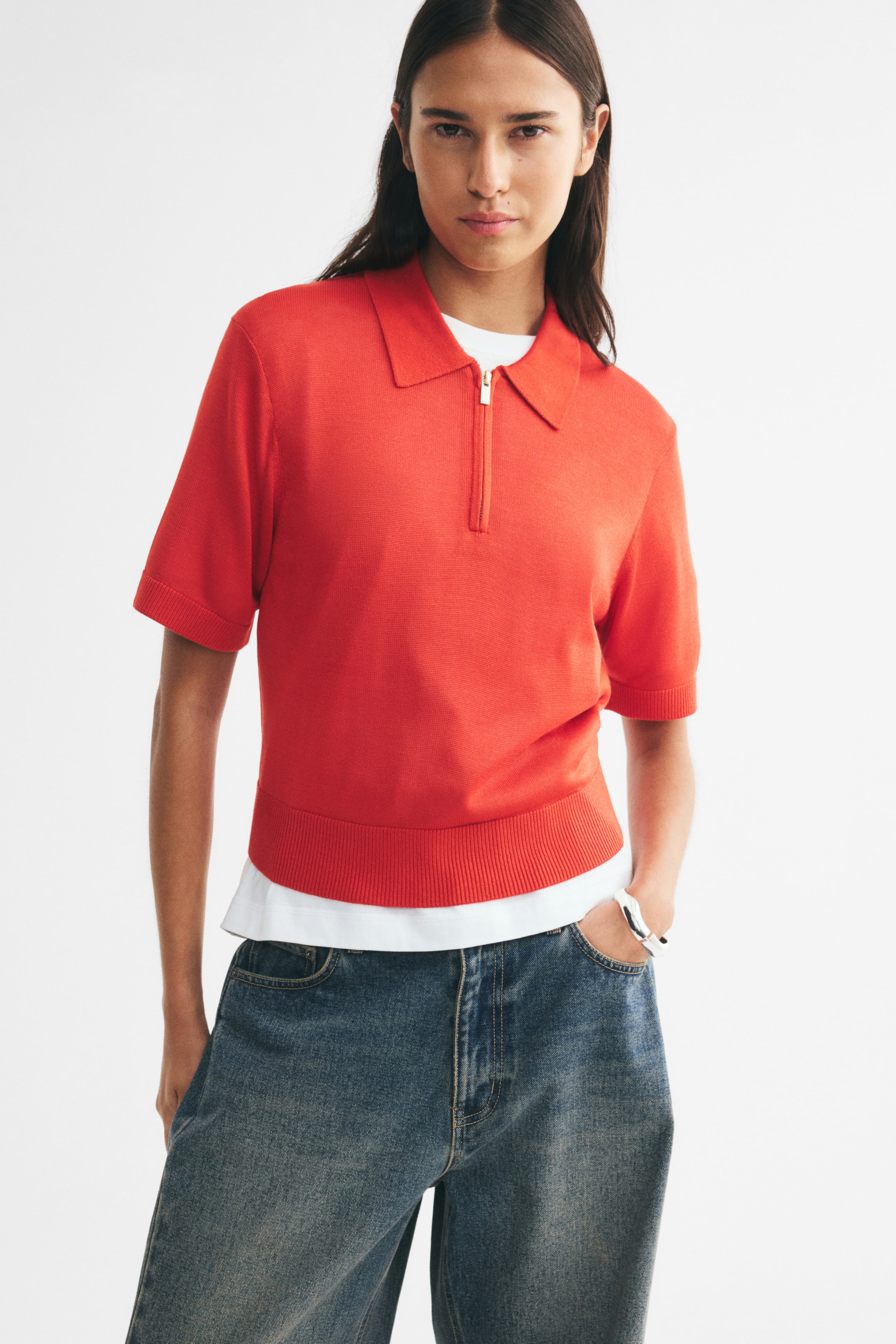 Half-Zip Polo Shirt