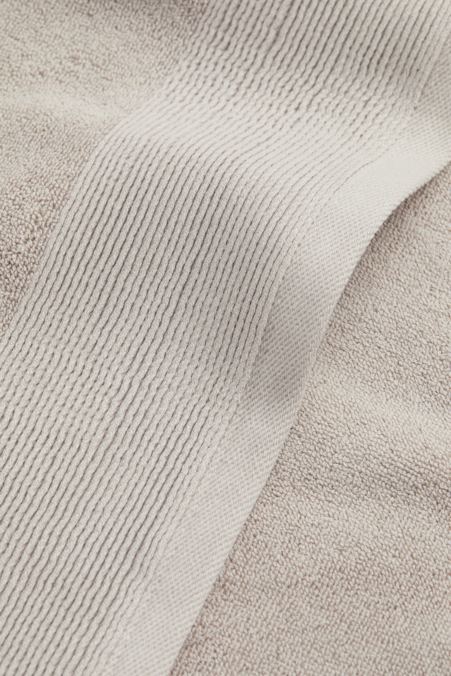 Cotton terry guest towel - Light mole - 3