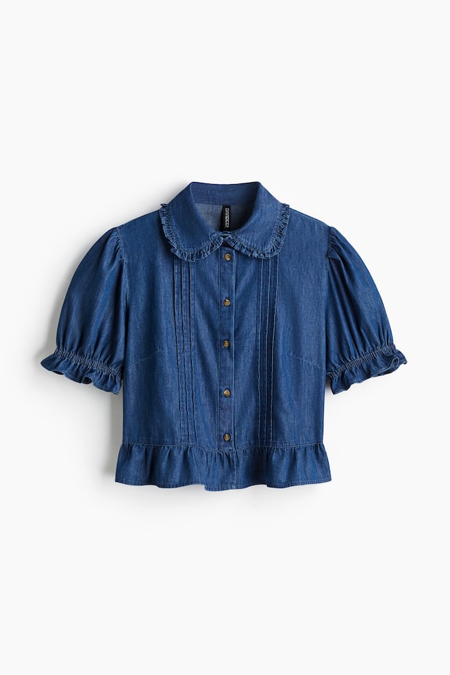 Denim Blouse - Denim blue/Light denim blue - 1