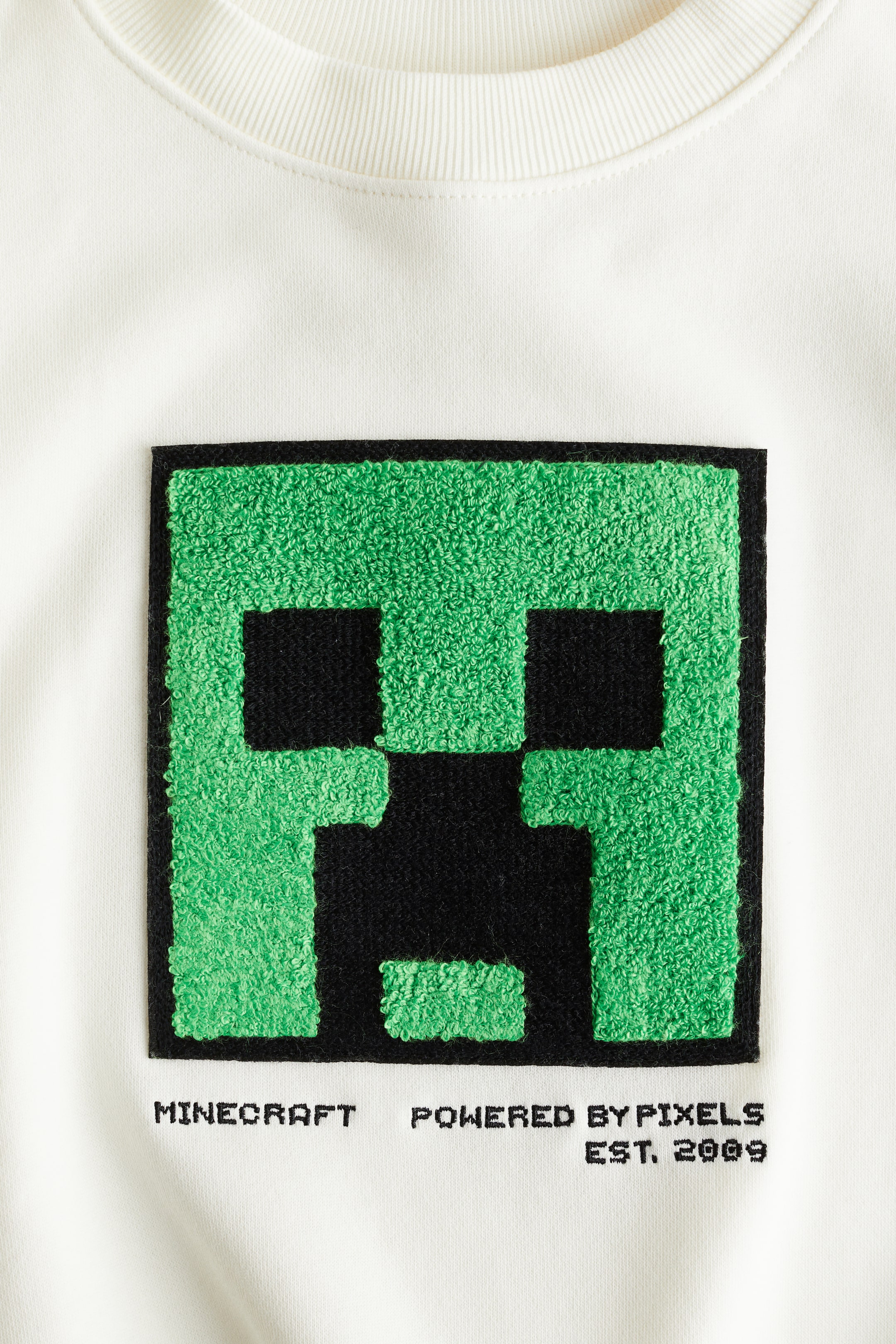 查看大圖: 加大碼圖案運動衫 - 白色/Minecraft - Kids | H&M 4