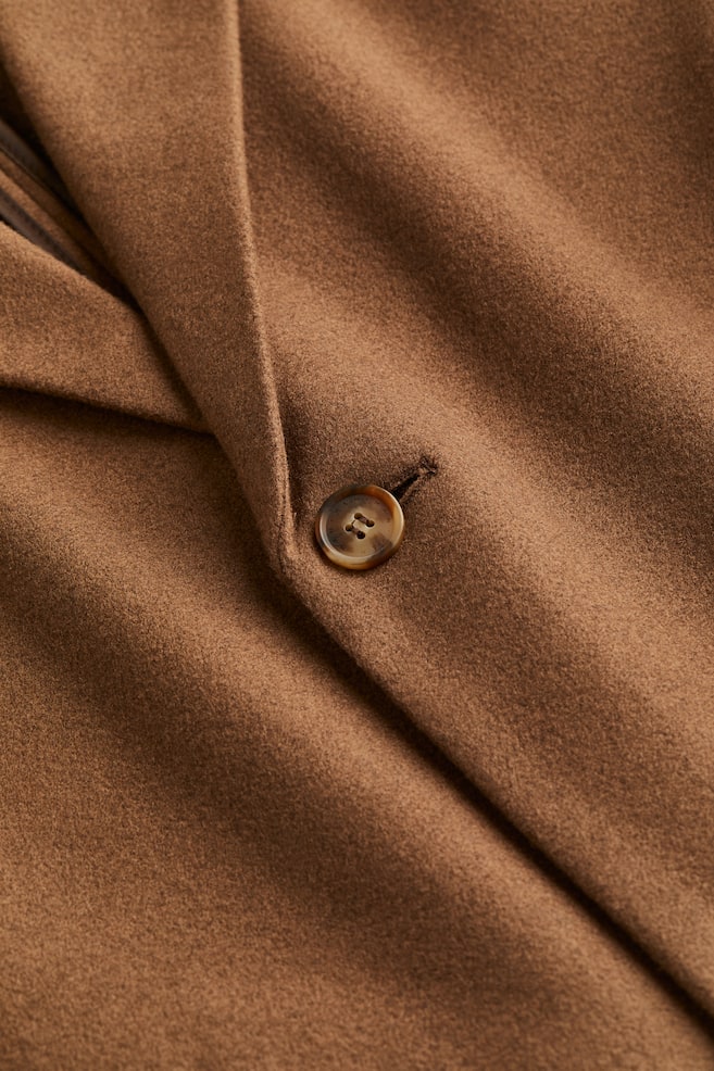 Manteau en laine mélangée - Marron/Gris - 3