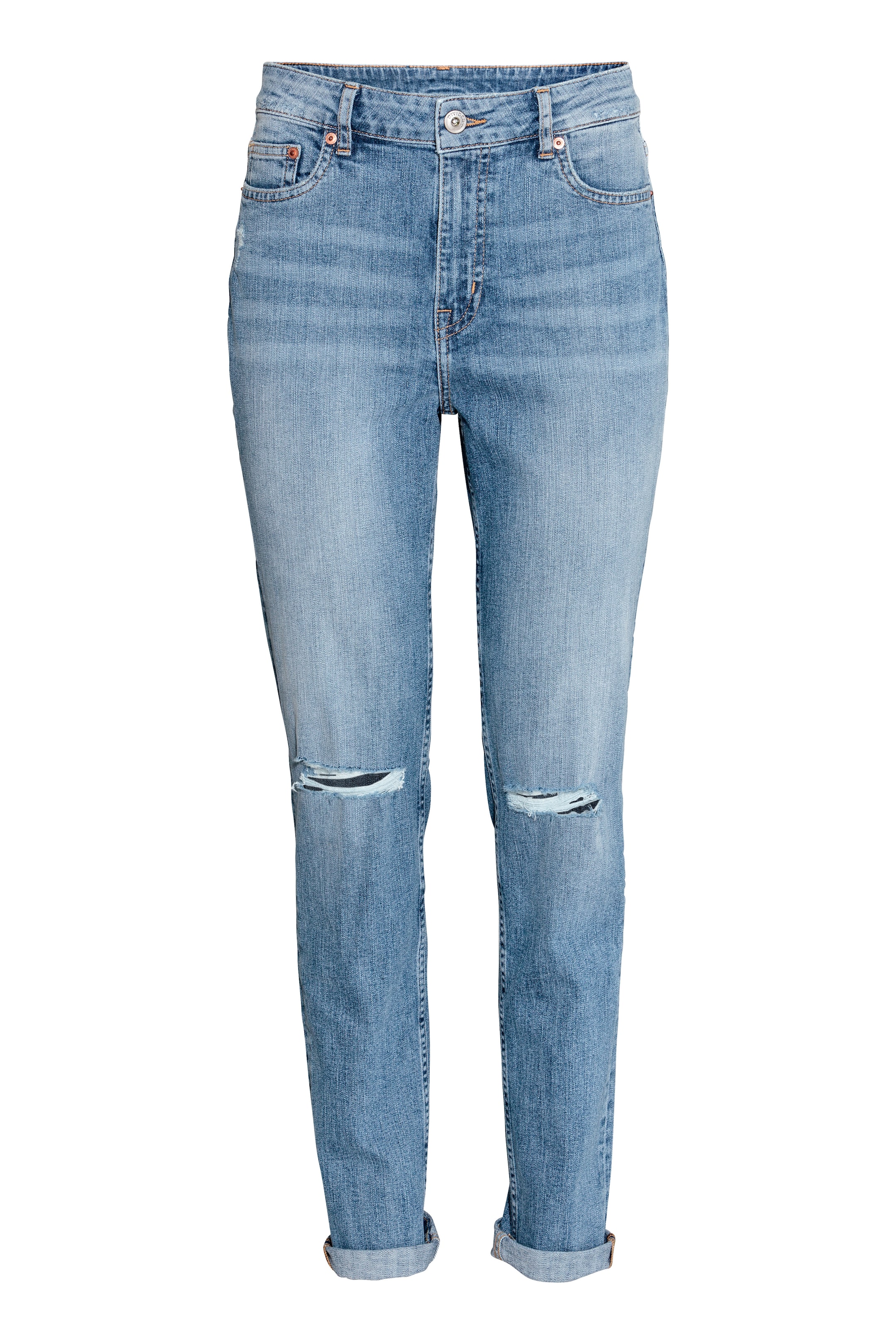 View larger image: Boyfriend Slim Low Jeans - Denim blue - Ladies | H&M GB 1