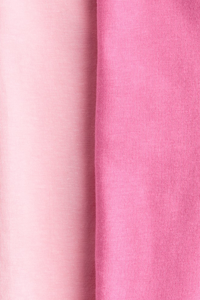 2-Pack Cotton Bike Shorts - Pink/light pink/Black/Light pink/light purple/Light beige/leopard print/White/lilac hearts/Light blue/hearts - 2