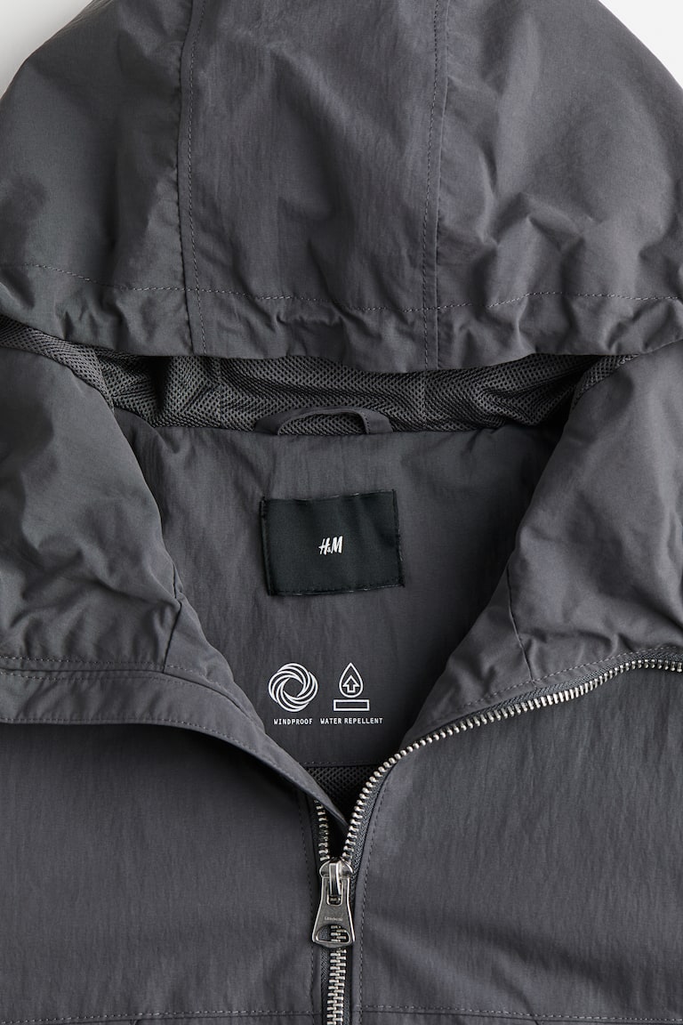 Wasserabweisende Windjacke Dunkelgrau Men H&M DE